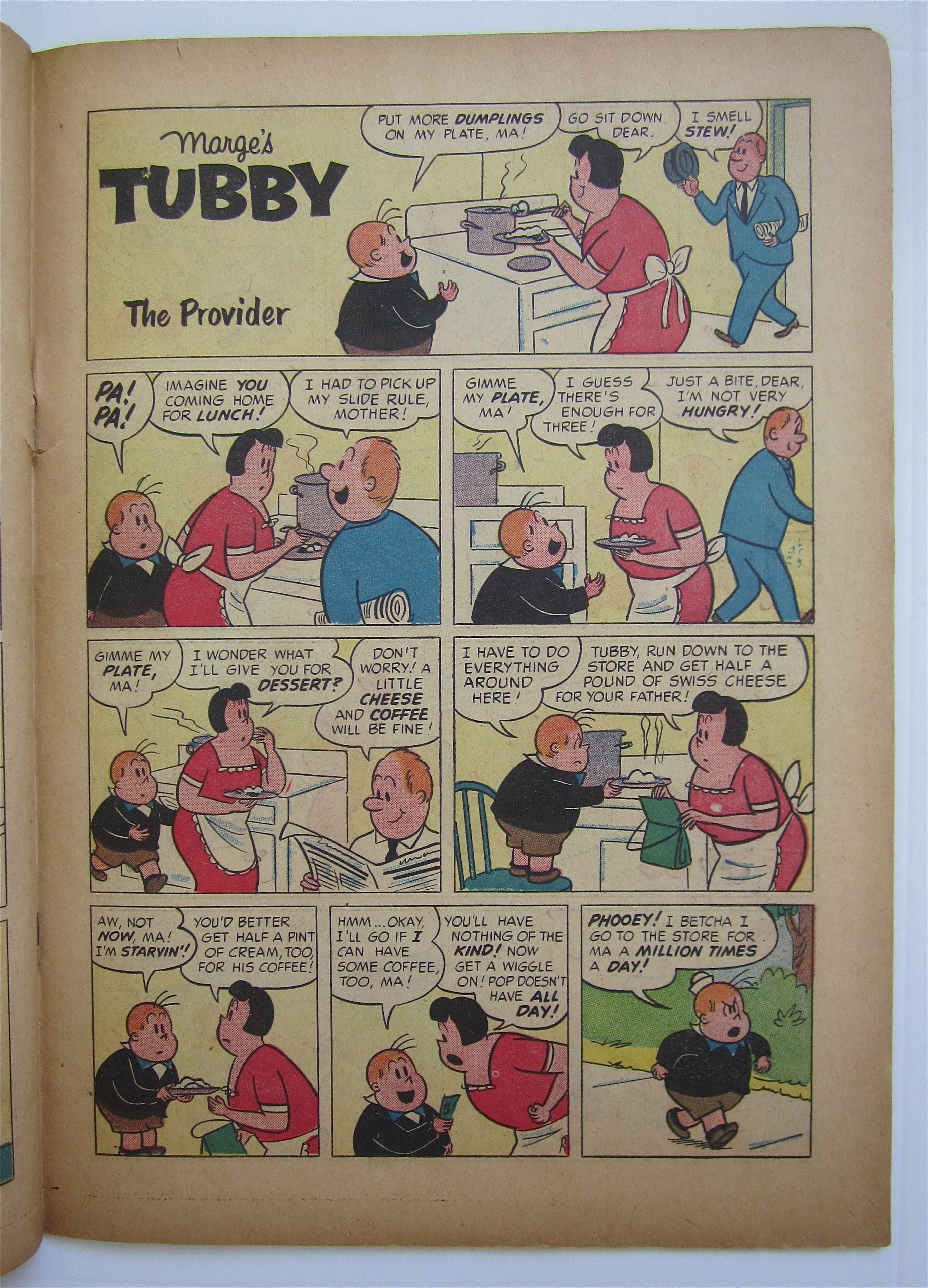 Marge's Tubby Comic May-June 1958 Gift For Gloria