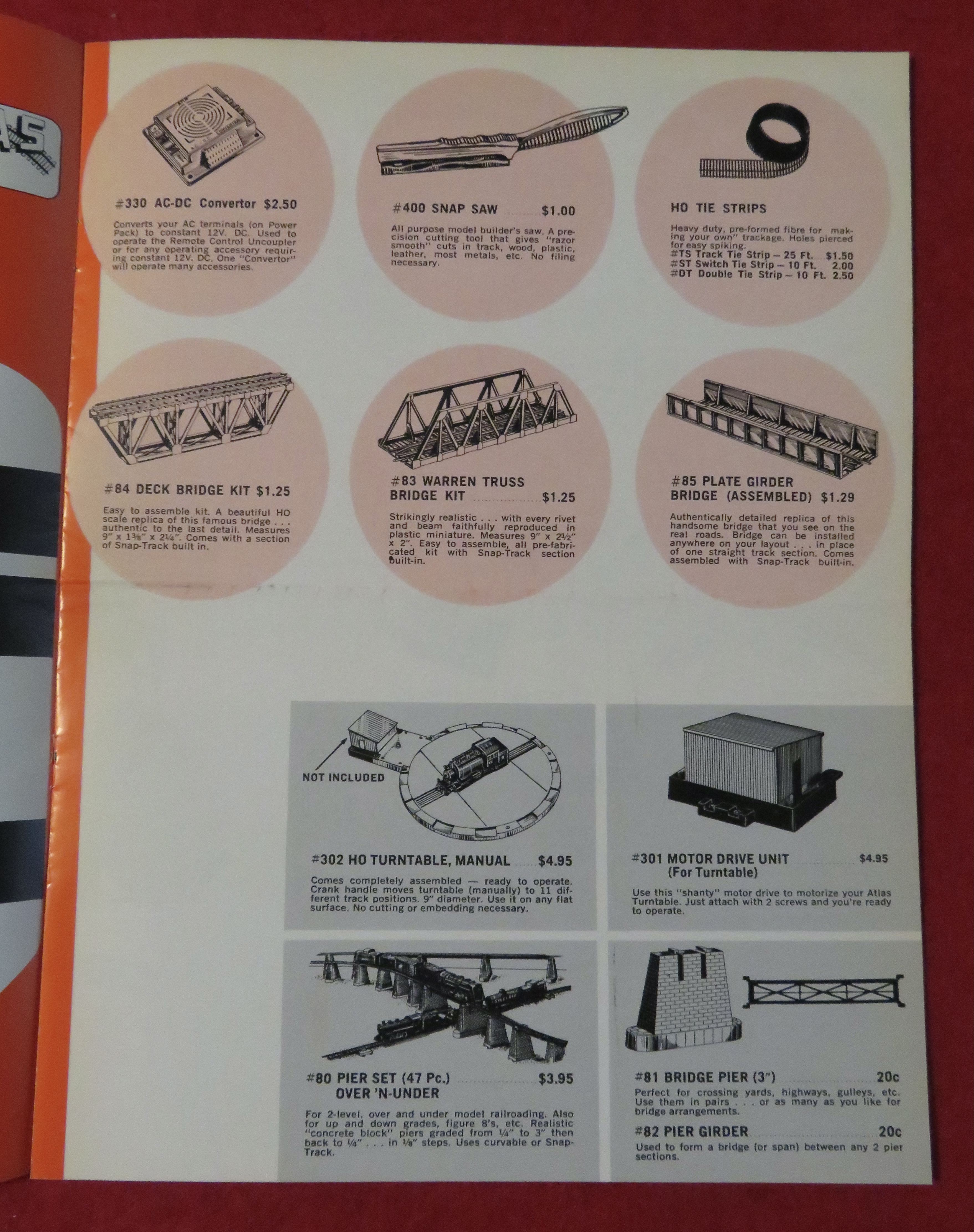 Atlas HO Gauge Track Catalog 1960's