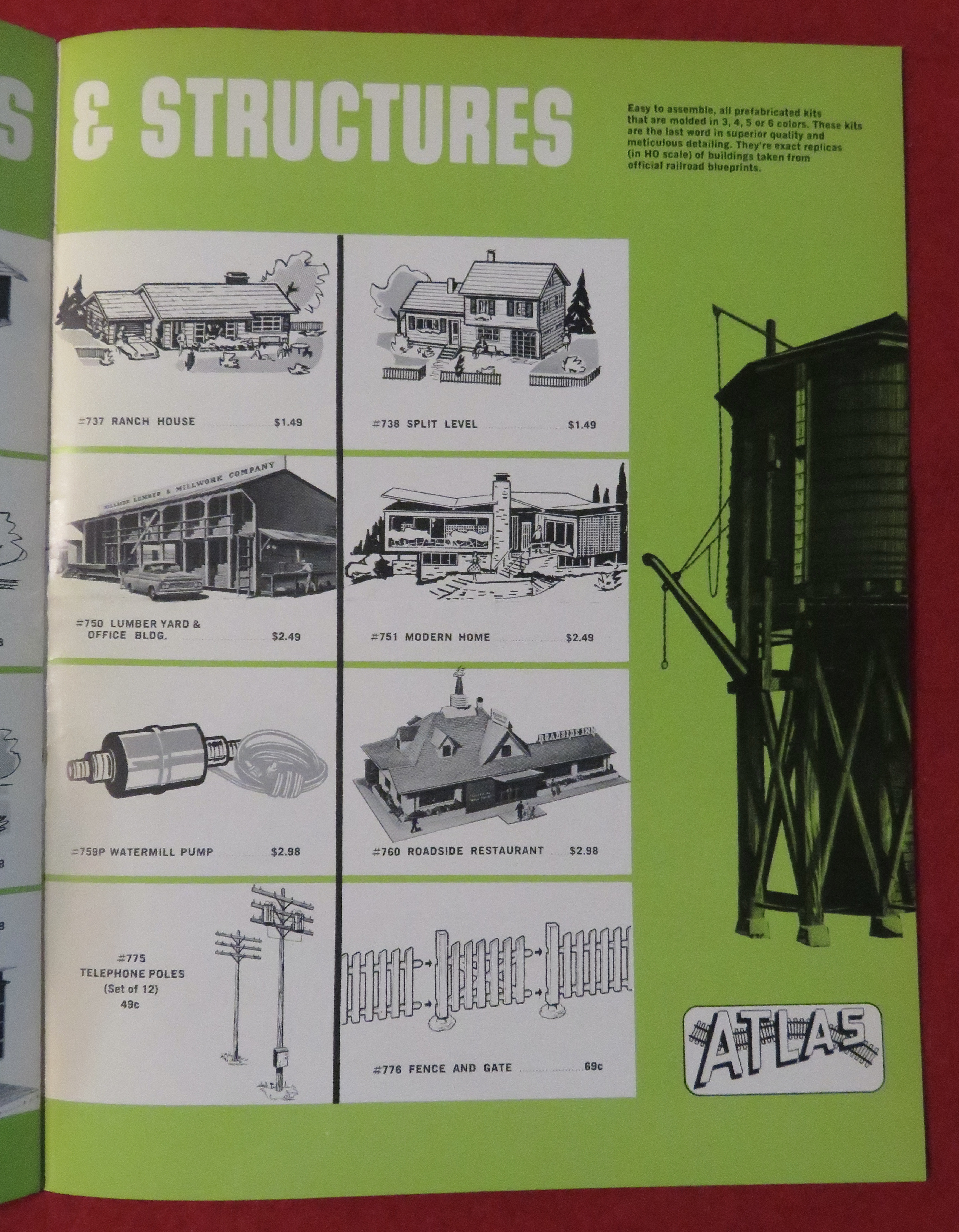 Atlas HO Gauge Track Catalog 1960's