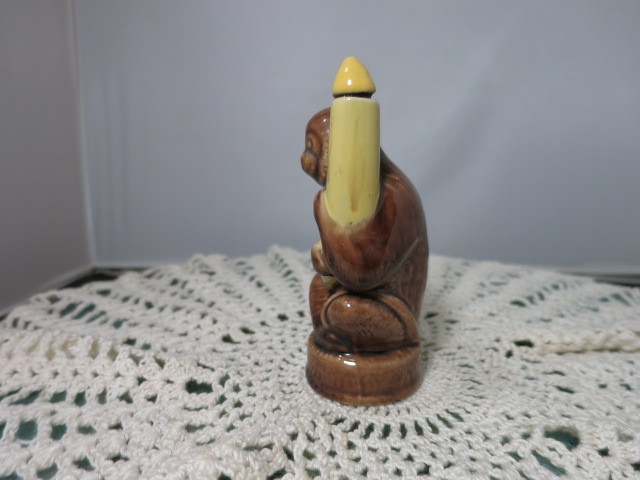 Mobana Tod Hunter Monkey Banana Liquor Sample Bottle  4 1/2 inch