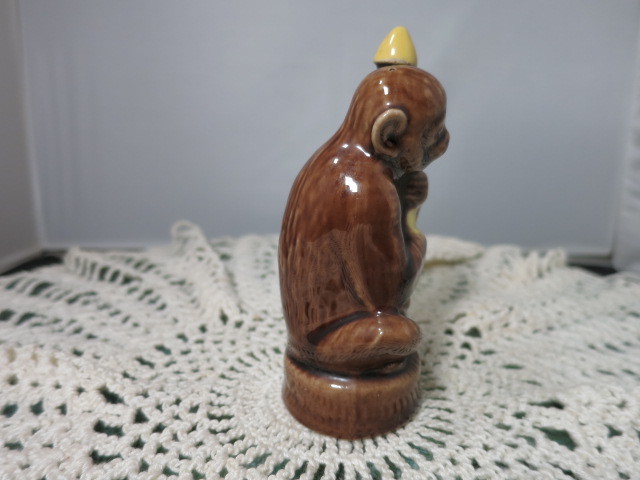 Mobana Tod Hunter Monkey Banana Liquor Sample Bottle  4 1/2 inch
