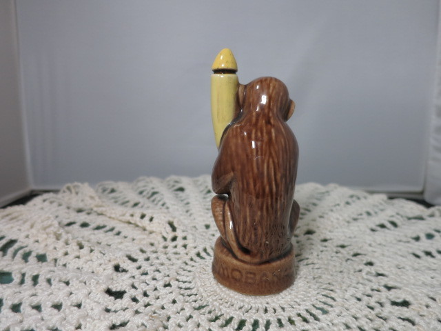 Mobana Tod Hunter Monkey Banana Liquor Sample Bottle  4 1/2 inch