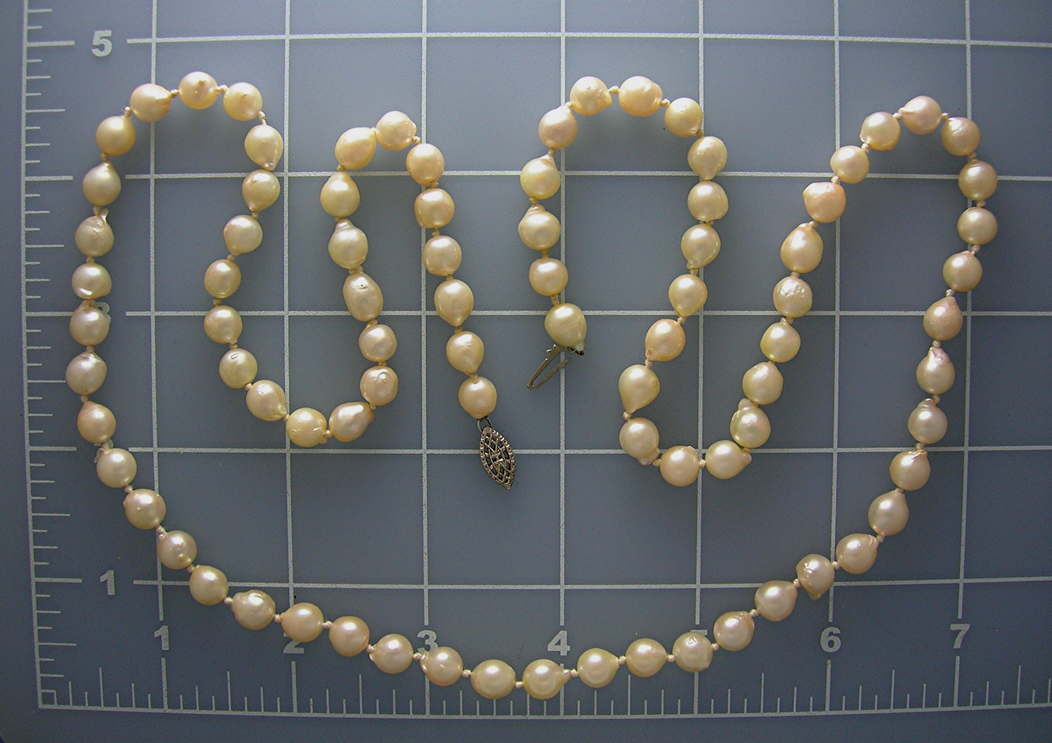 Freshwater Baroque Pearl 30 Inch Necklace 7mm