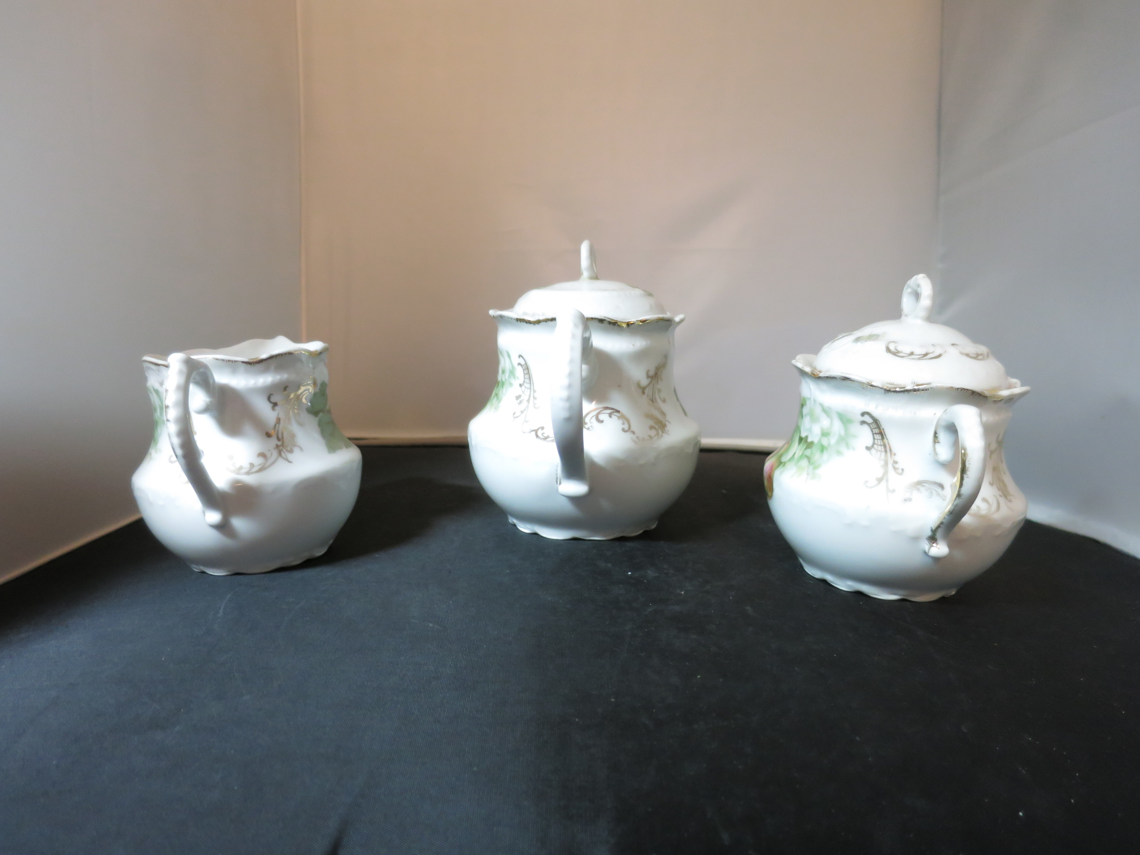 PM Bavaria Porzellanfabrik Moschendorf Teaset Pear Fruit Motif