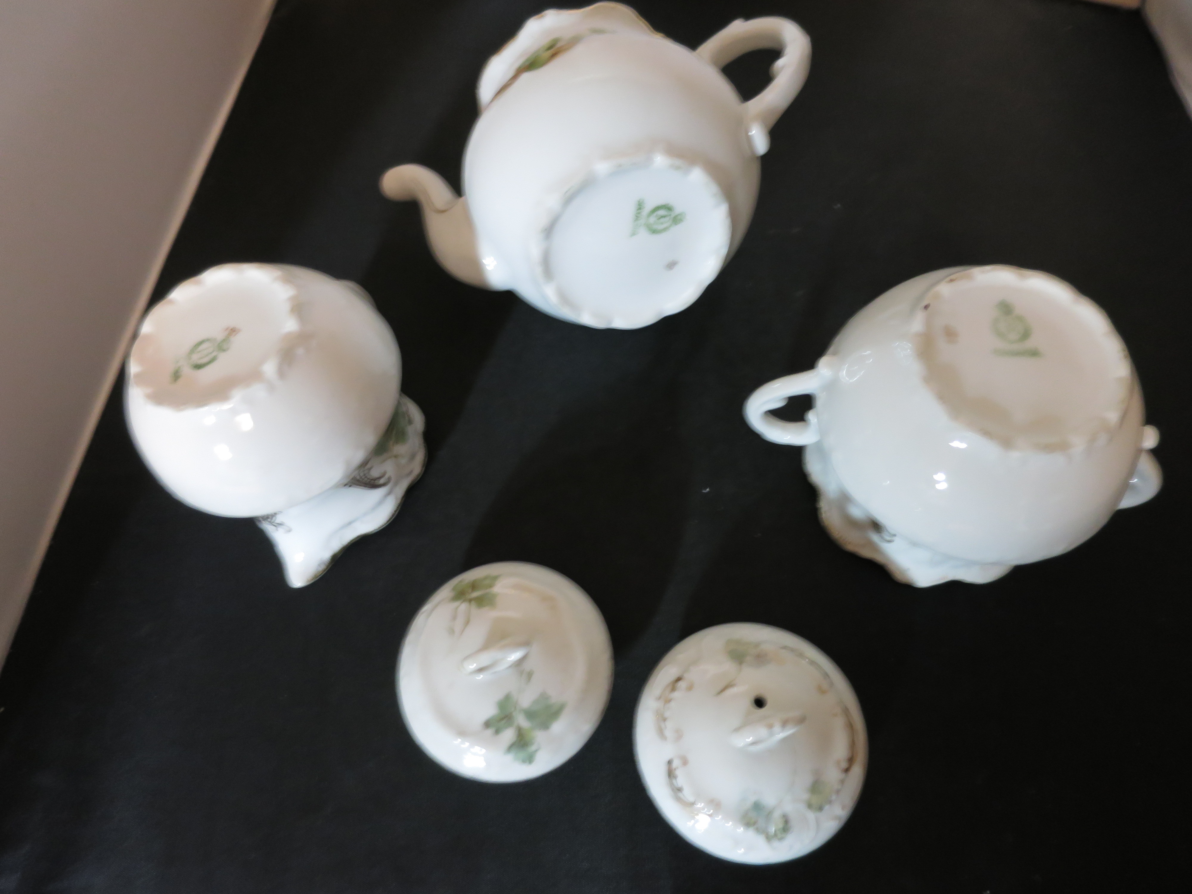 PM Bavaria Porzellanfabrik Moschendorf Teaset Pear Fruit Motif