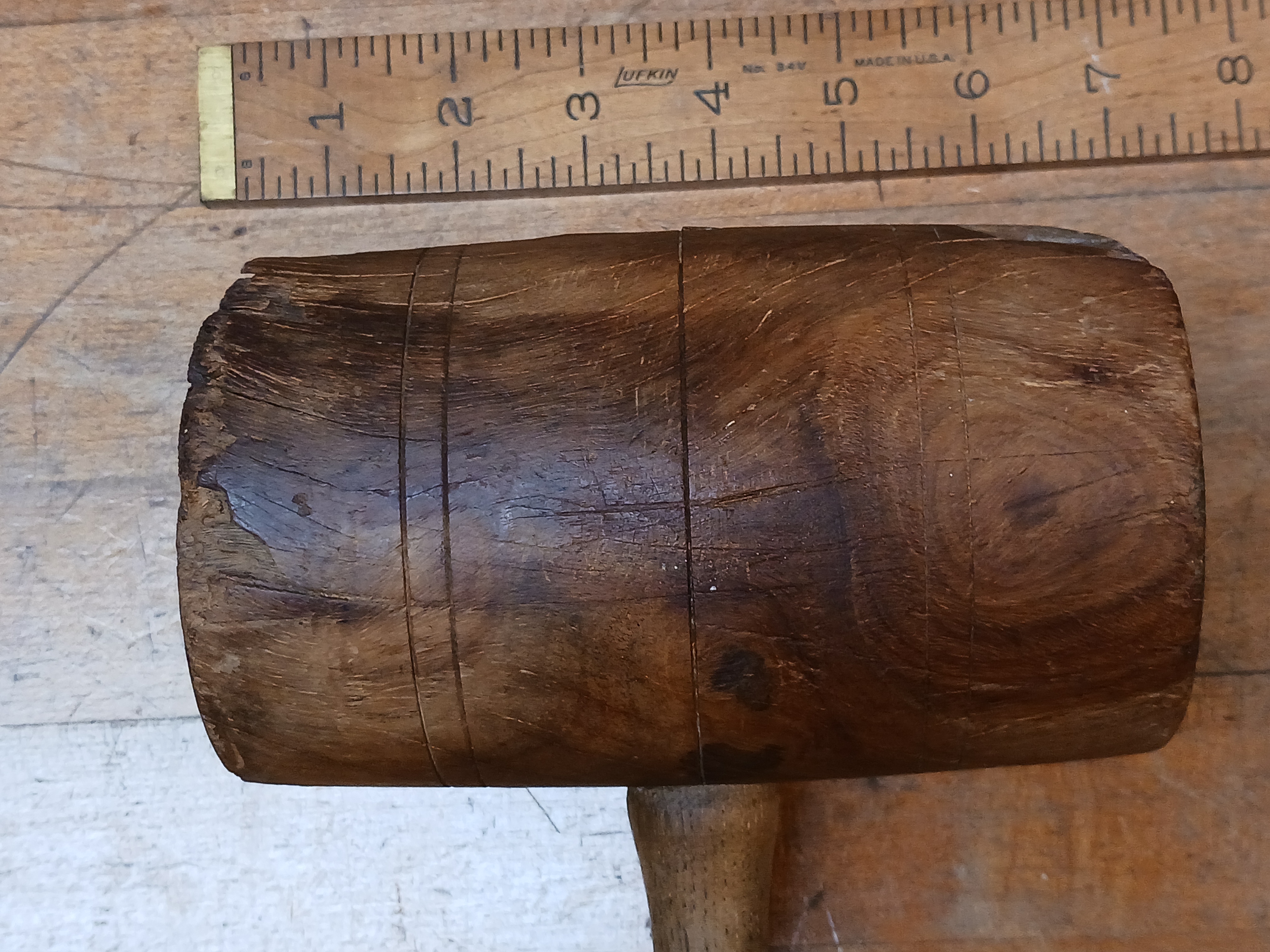Antique Burl Mallet 3 Pound