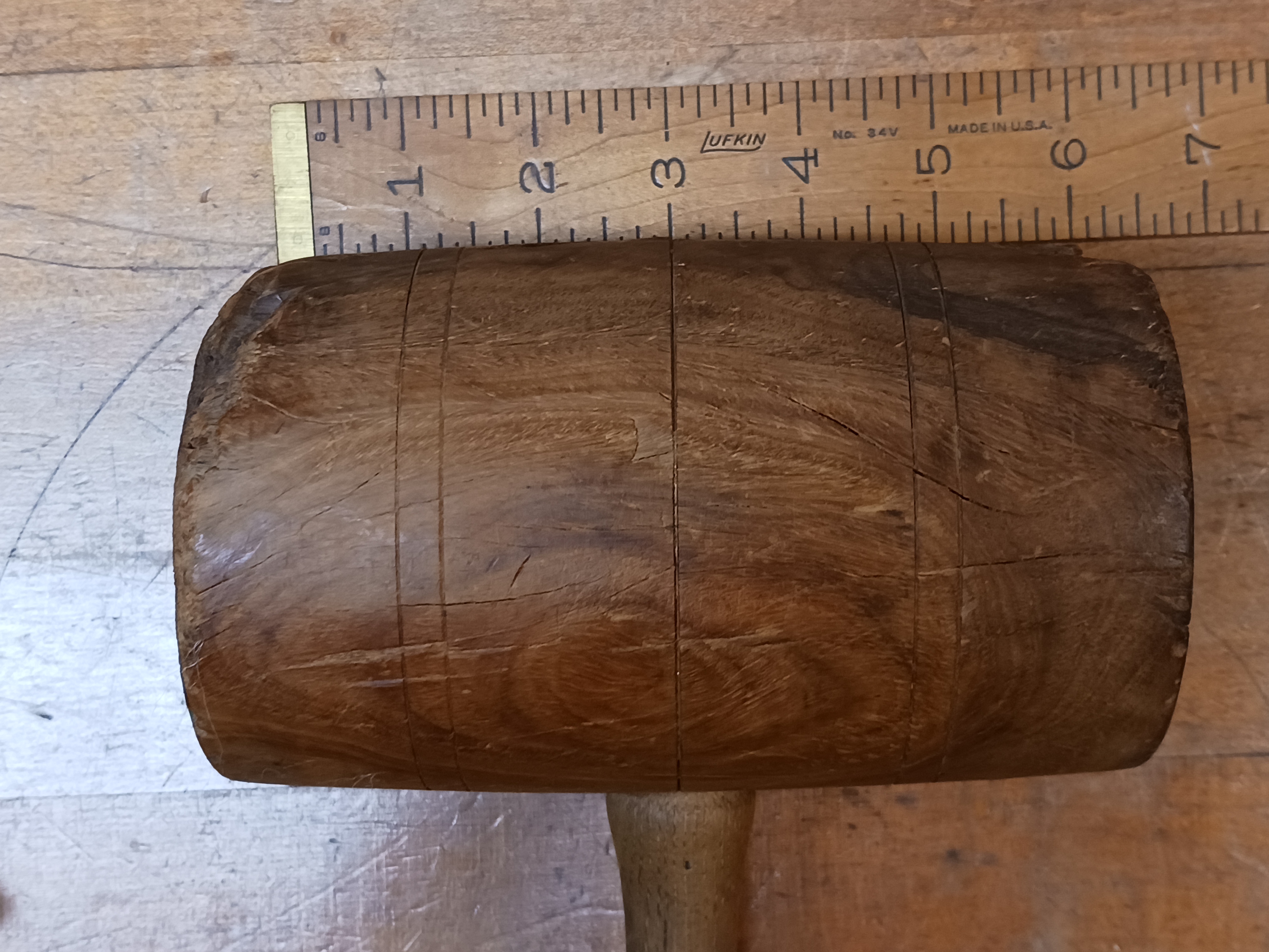 Antique Burl Mallet 3 Pound