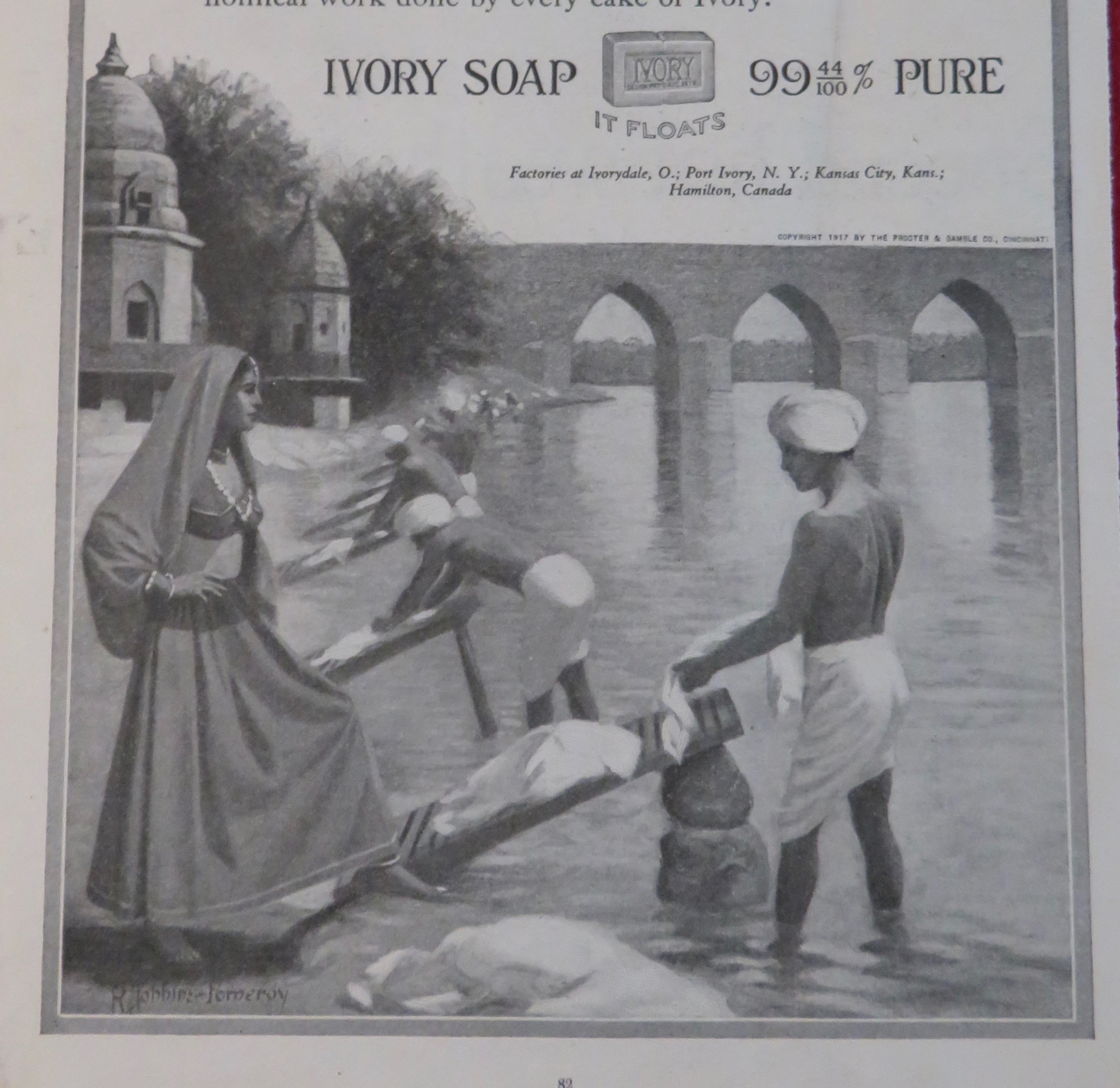 1917 Ivory Soap with Hindus & The Ganges