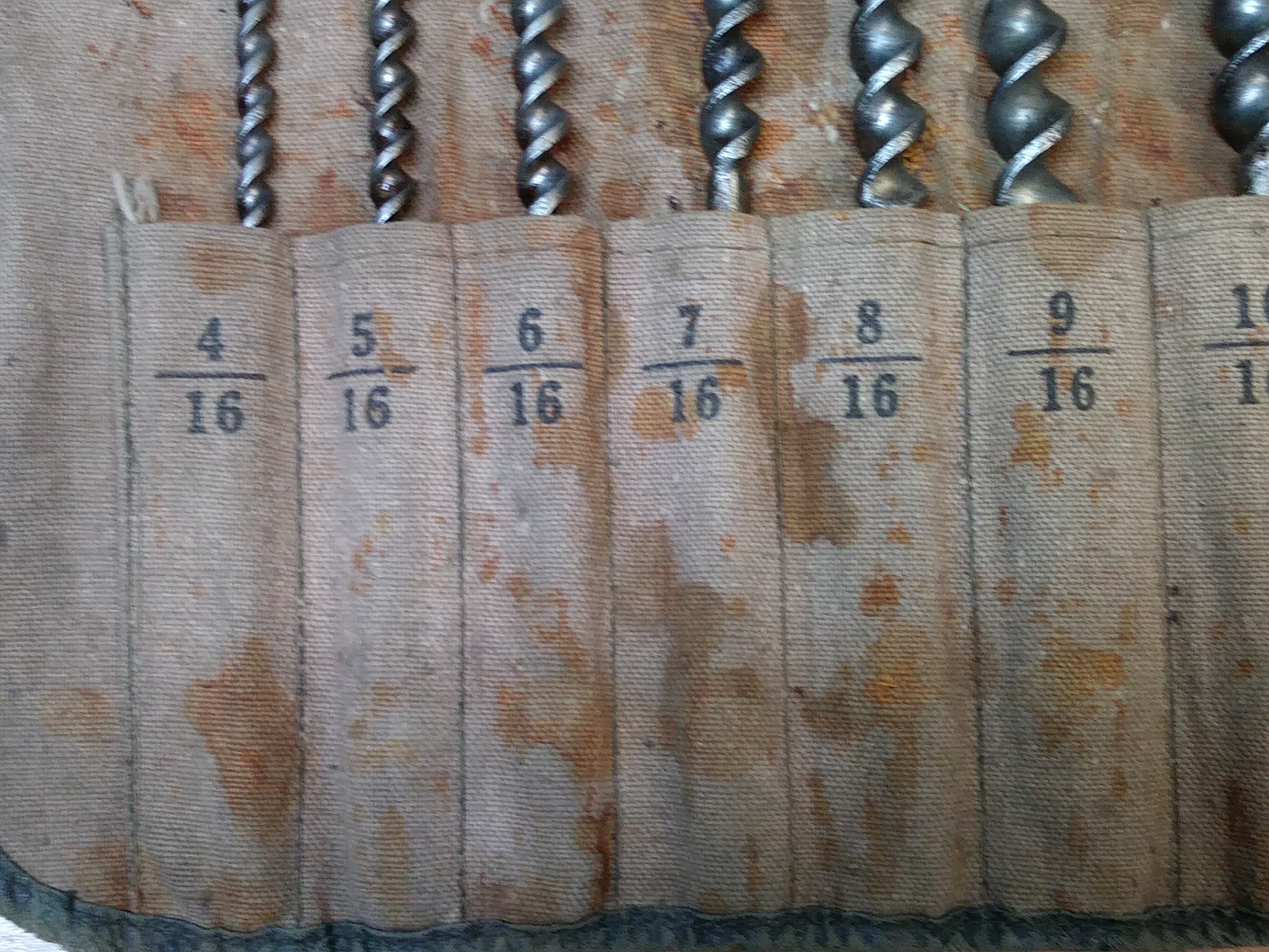 Russell Jennings Wood Auger Bit Set w/Roll
