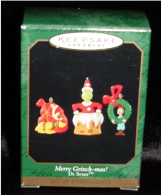 Merry Grinch-mas Miniature Hallmark Ornament