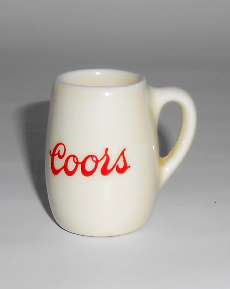 Coors Pottery Souvenir Porcelain Mini Beer Mug