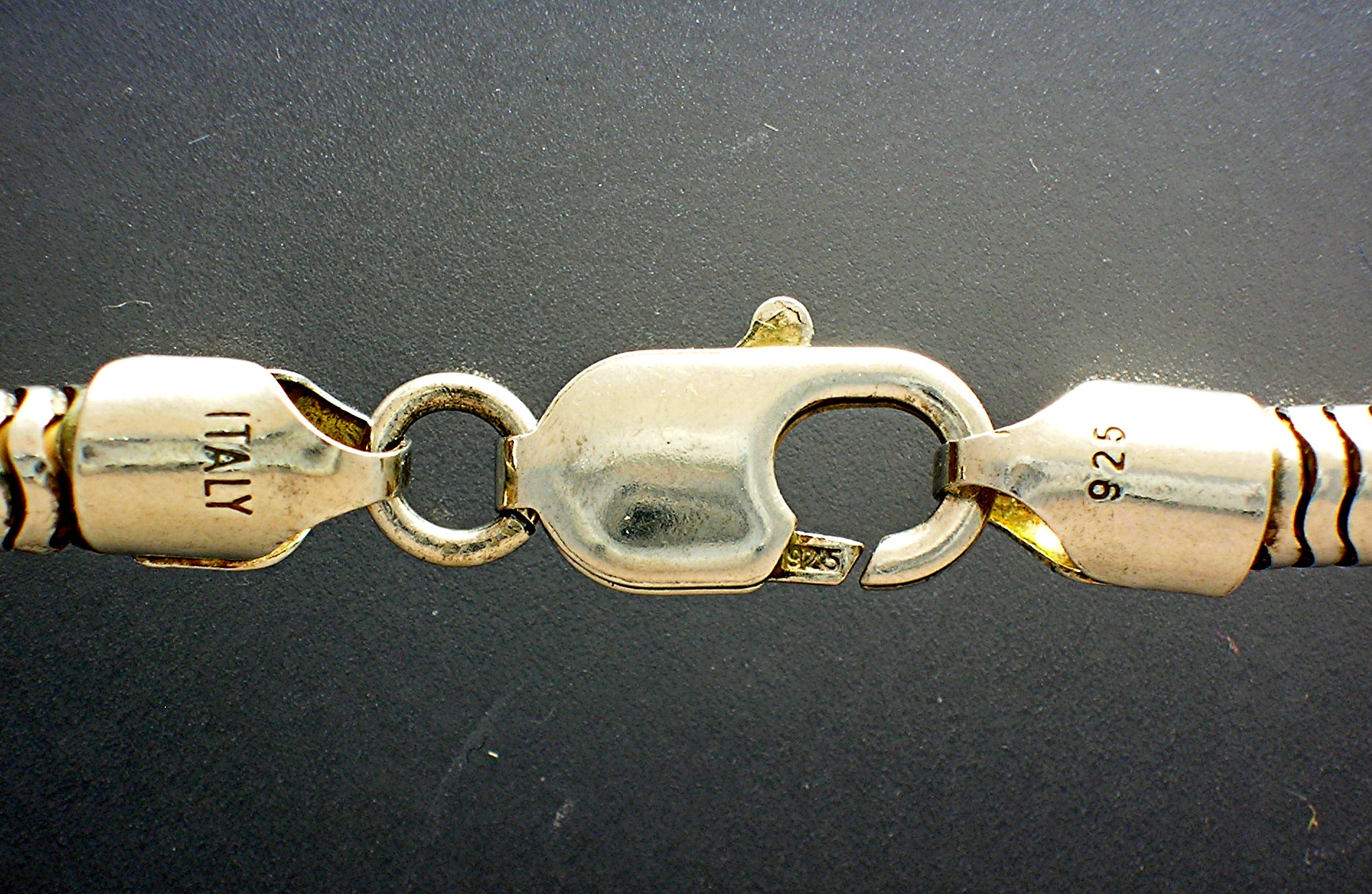 Sterling Silver Snake Chain Necklace Italy