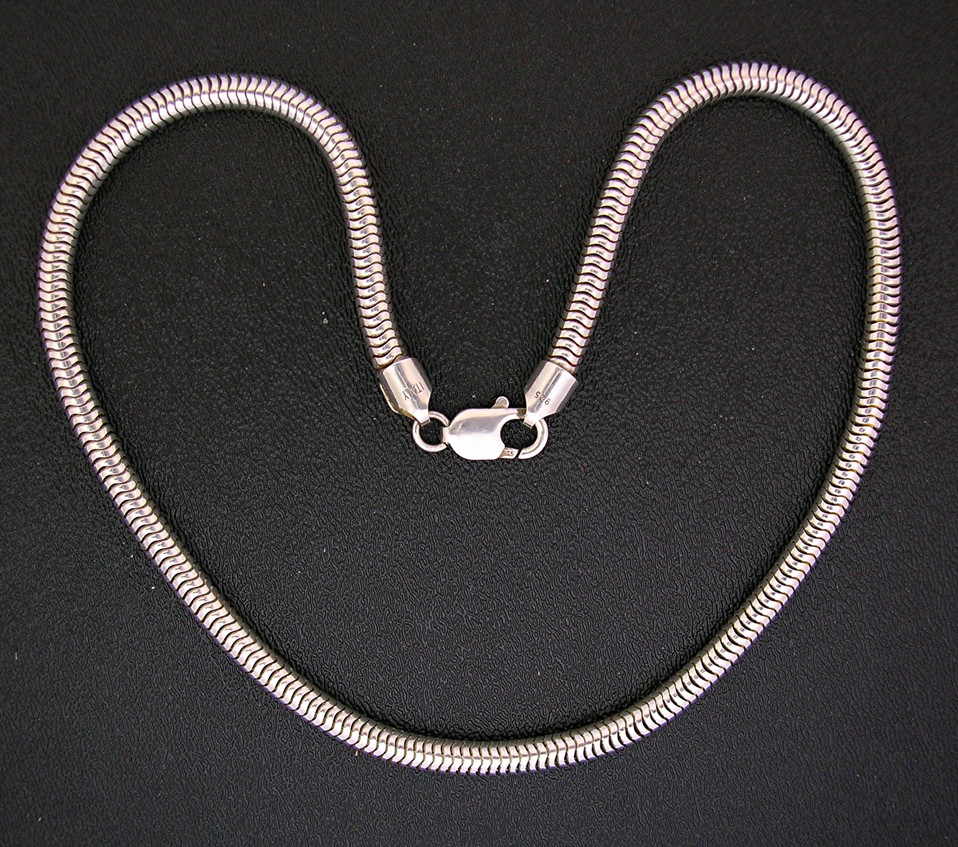 Sterling Silver Snake Chain Necklace Italy