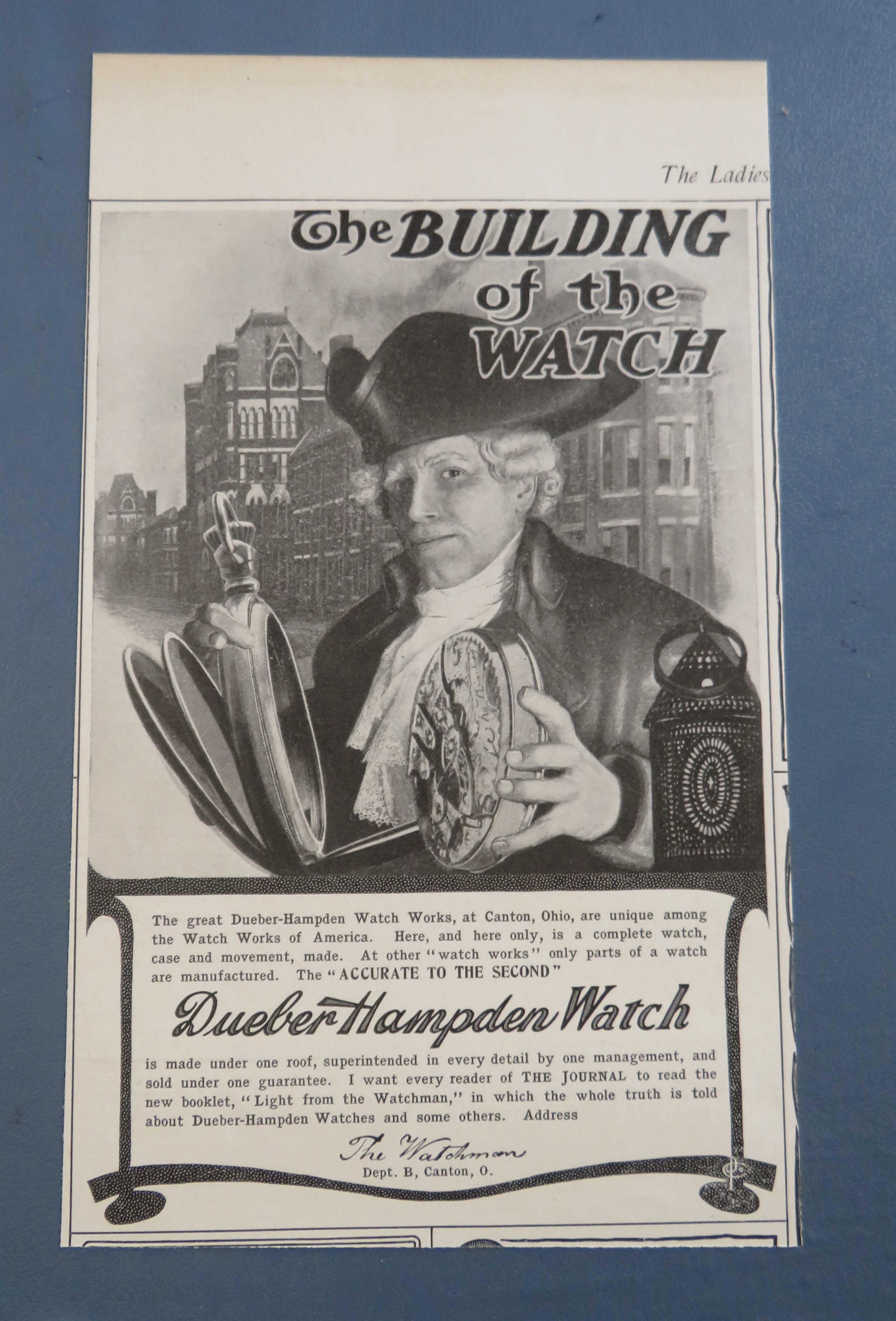 1904 Dueber Hampden Watch with Building Of Watch