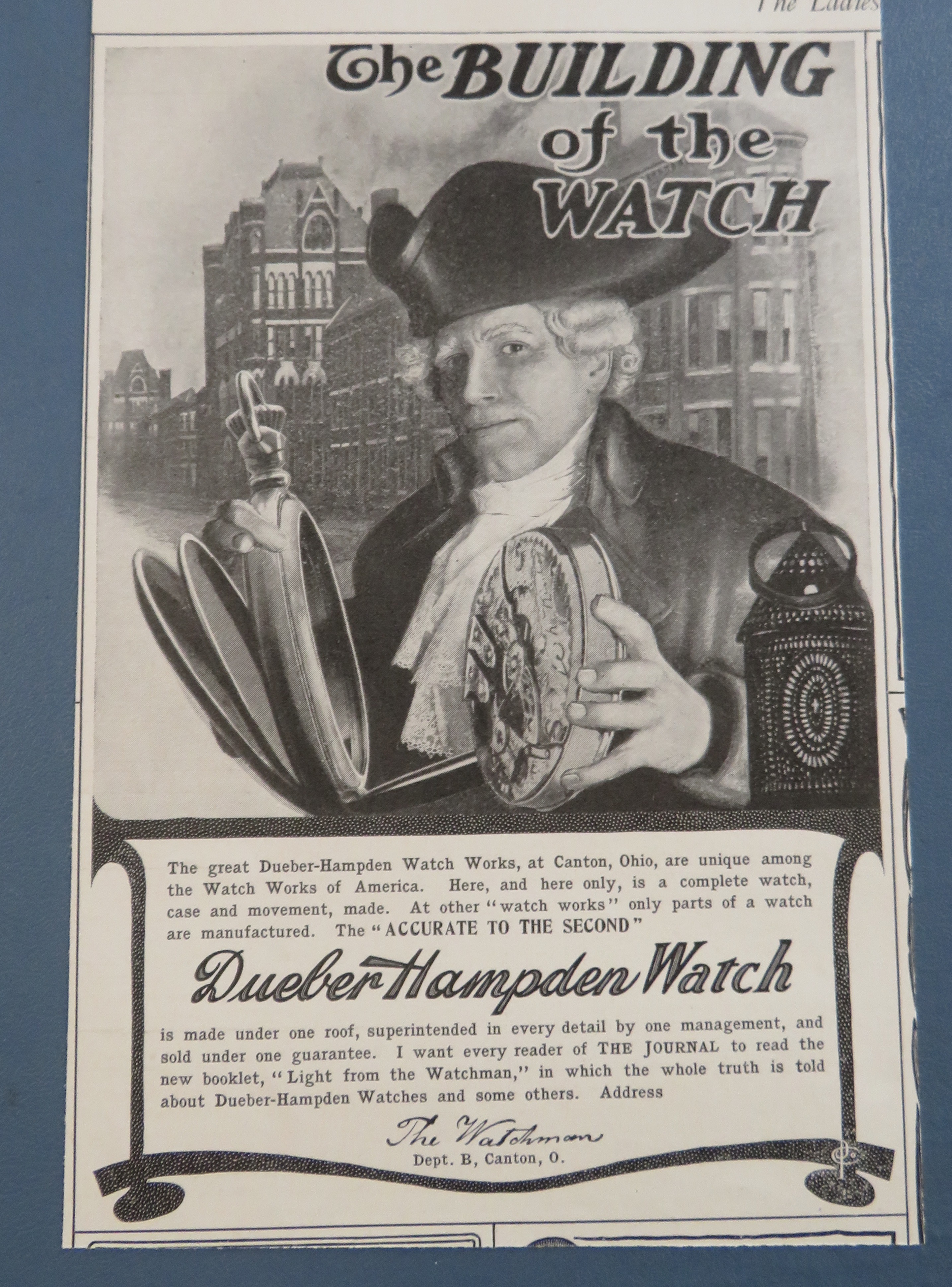1904 Dueber Hampden Watch with Building Of Watch