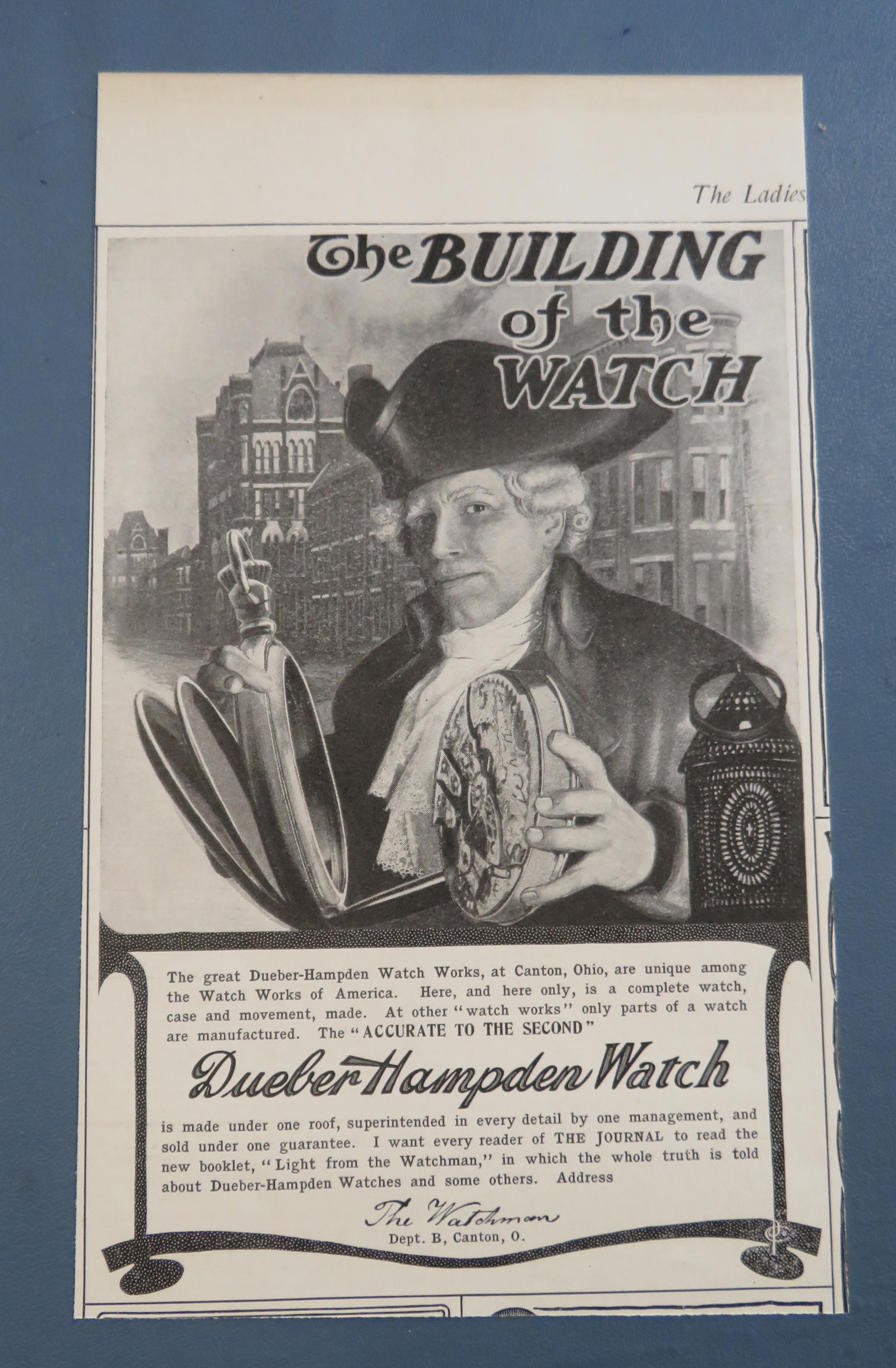 1904 Dueber Hampden Watch with Building Of Watch
