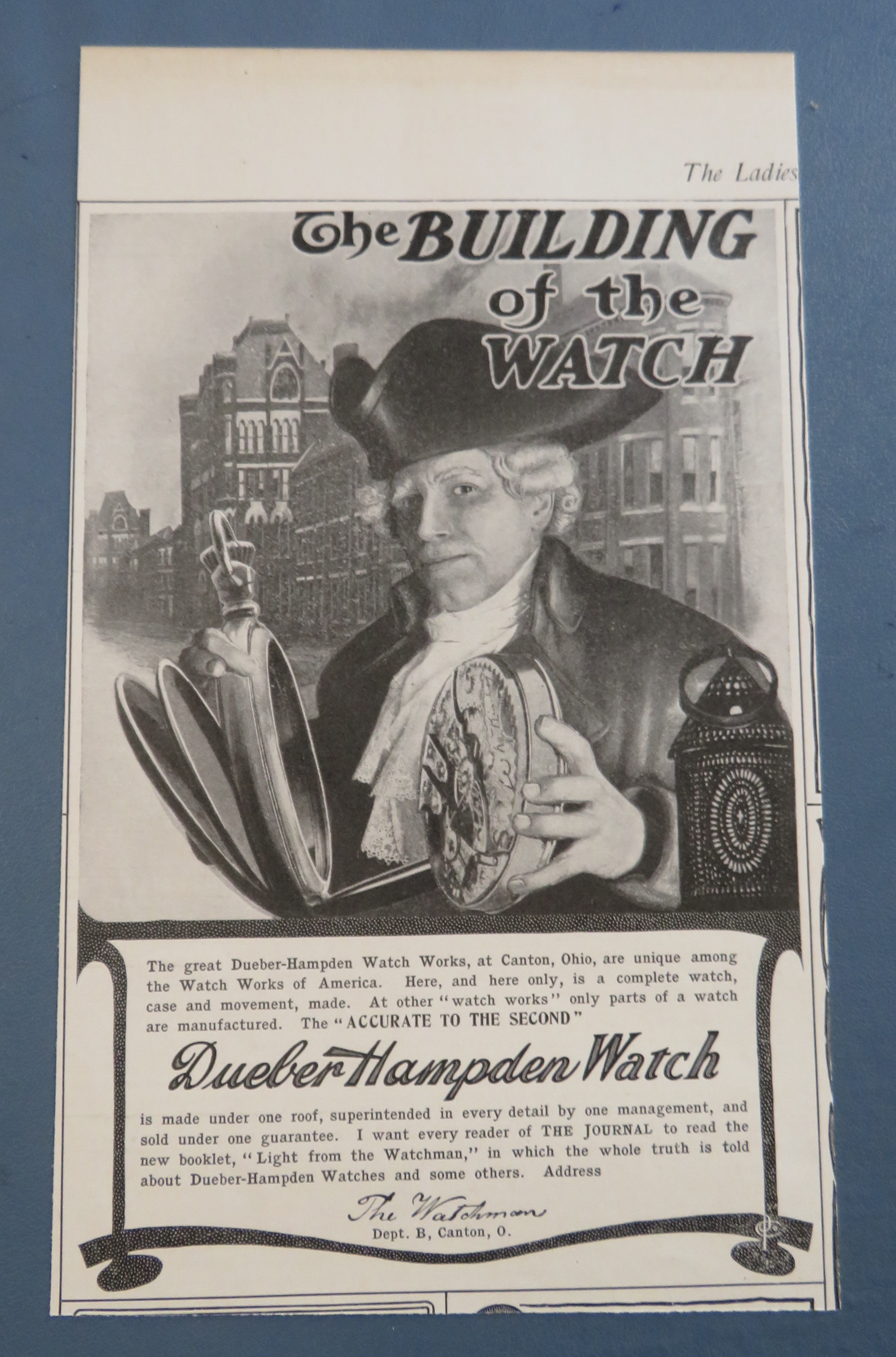 1904 Dueber Hampden Watch with Building Of Watch