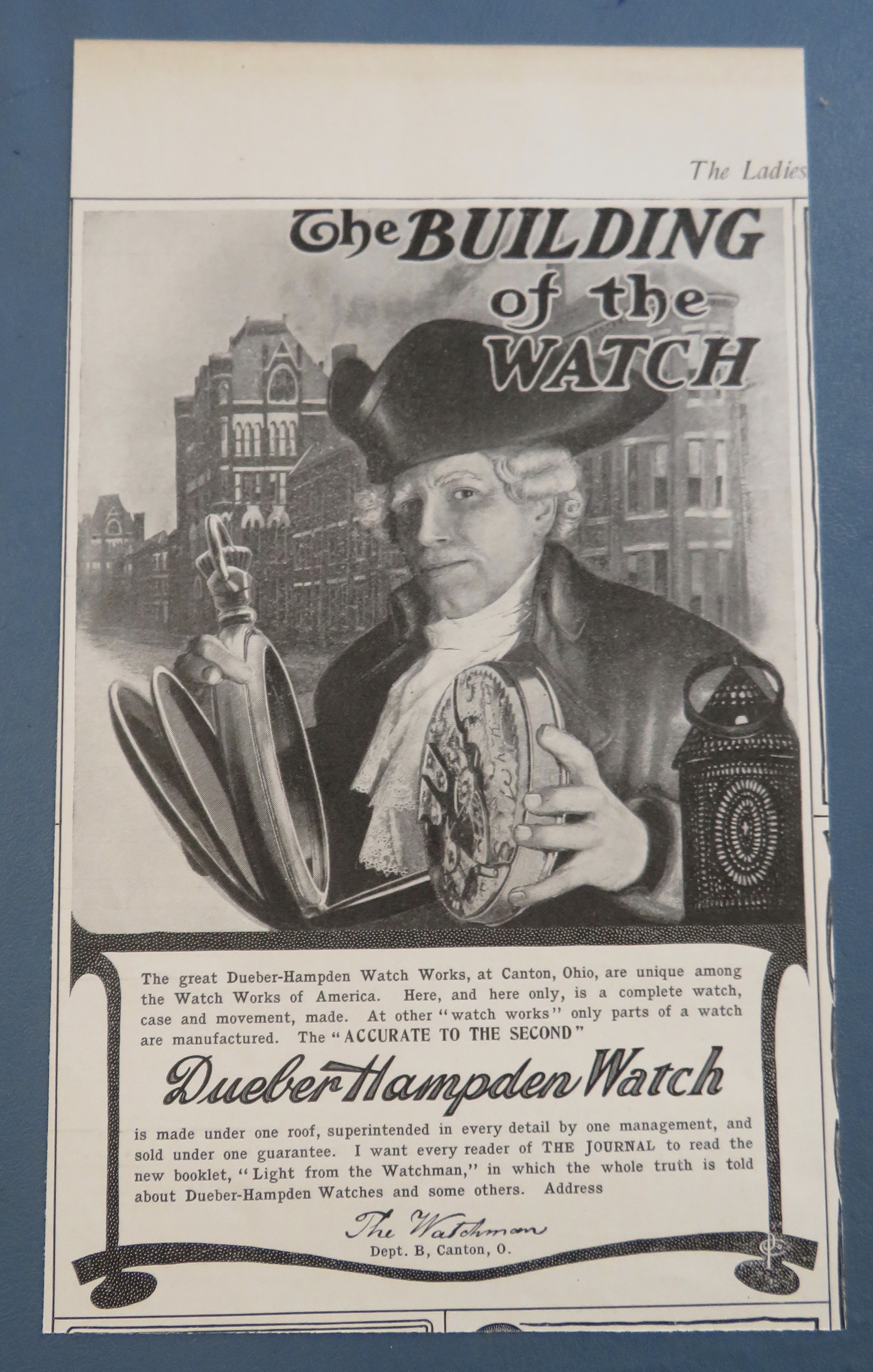 1904 Dueber Hampden Watch with Building Of Watch