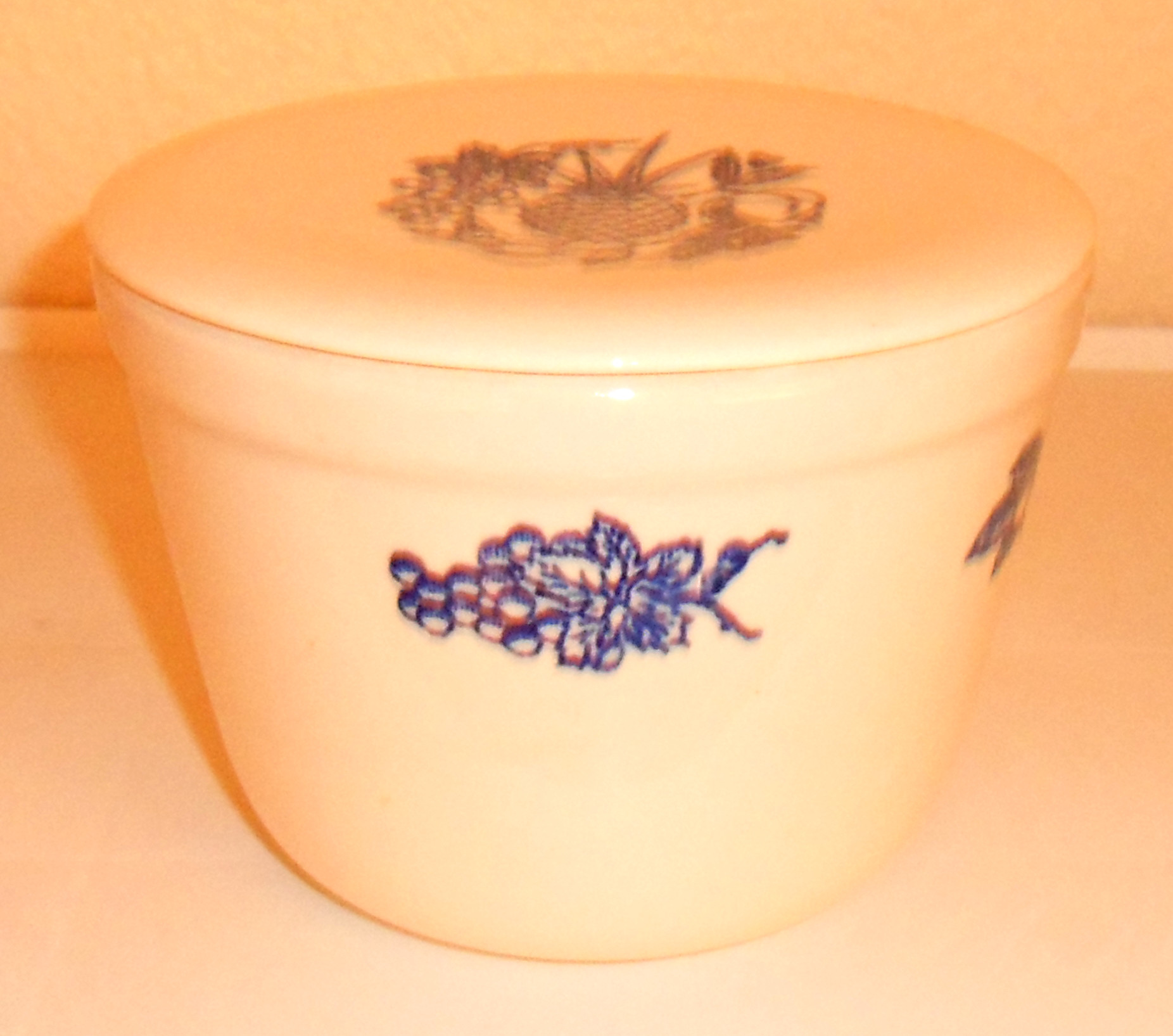 Cambridge China Oxford Pottery Blue Fruit Set/3 Refrige