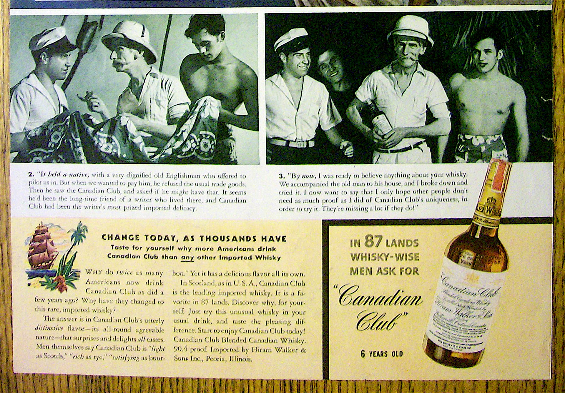 1940 Canadian Club Whiskey