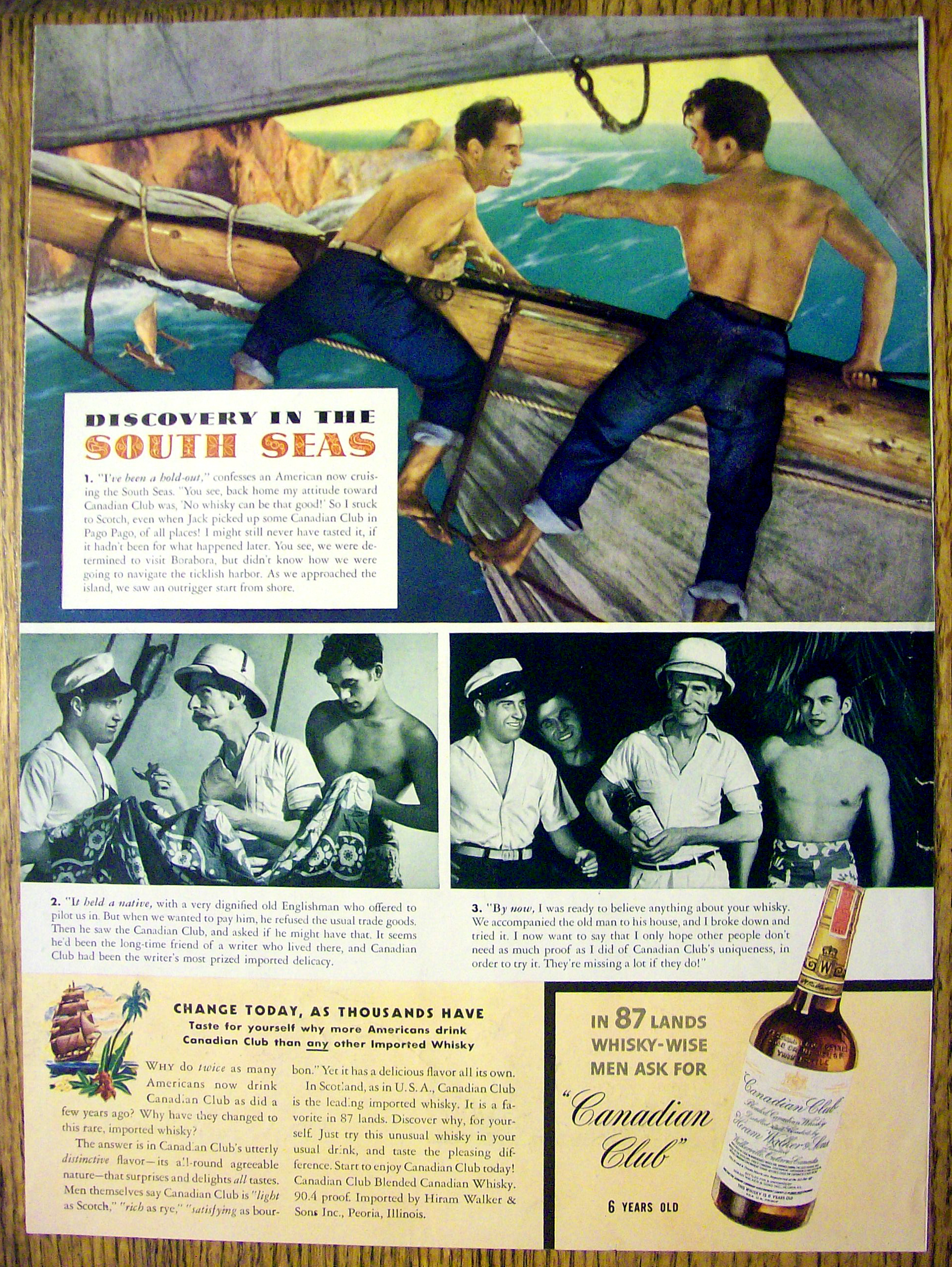 1940 Canadian Club Whiskey