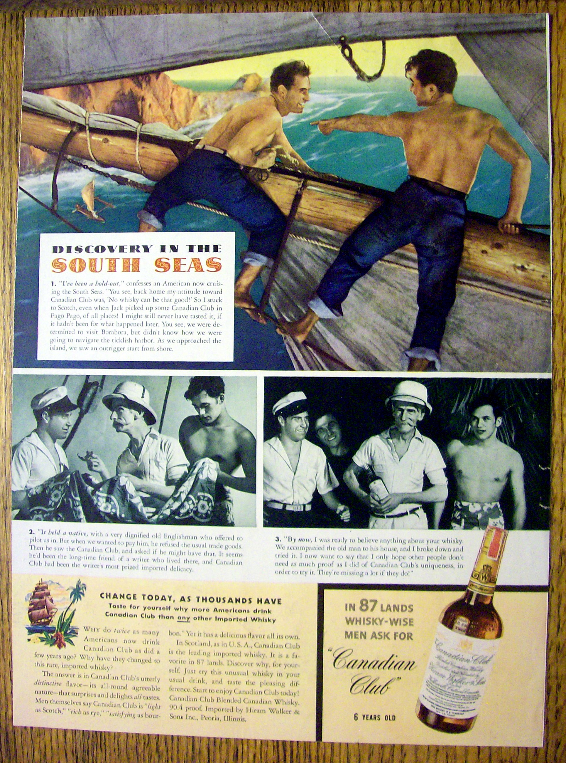1940 Canadian Club Whiskey