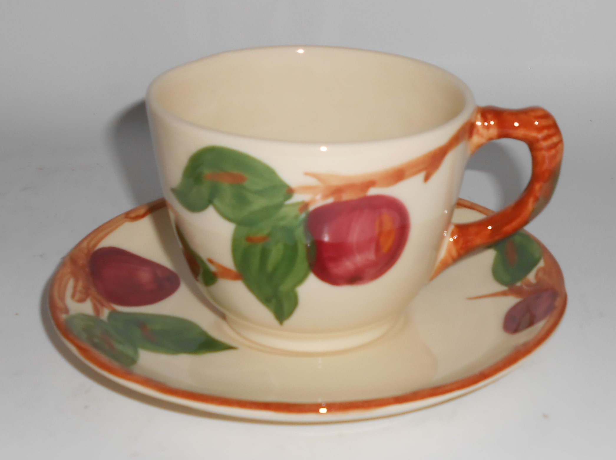 Franciscan Pottery U.S.A. Apple Cup & Saucer Set