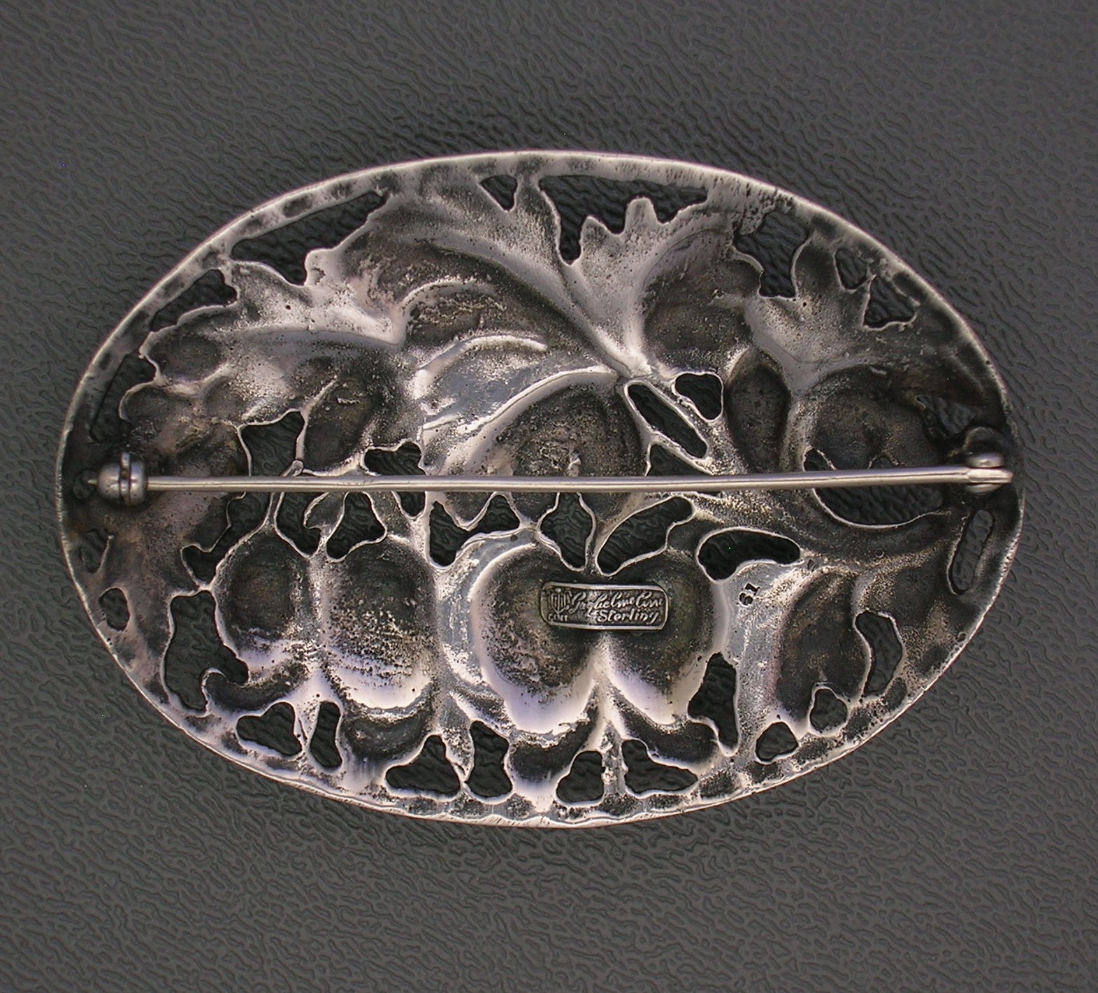 Cini Gugliemo Sterling Silver flowers and Leaves Brooch