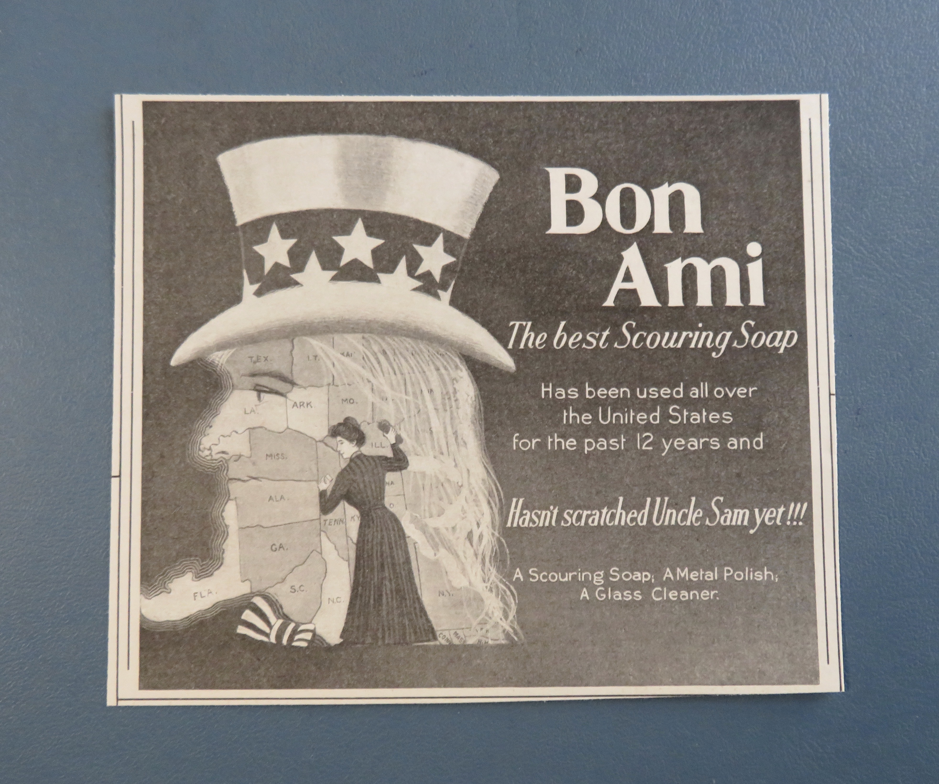 1904 Bon Ami Scouring Soap with Uncle Sam