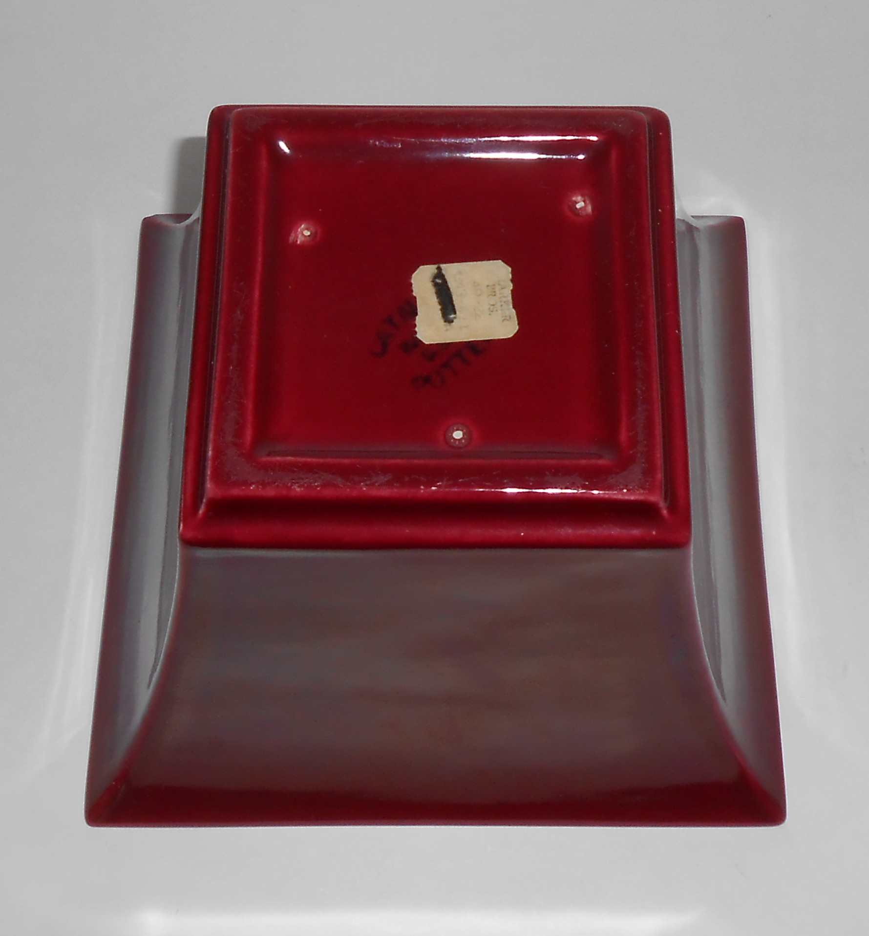 Franciscan Pottery Capistrano Art Ware Maroon/Yellow