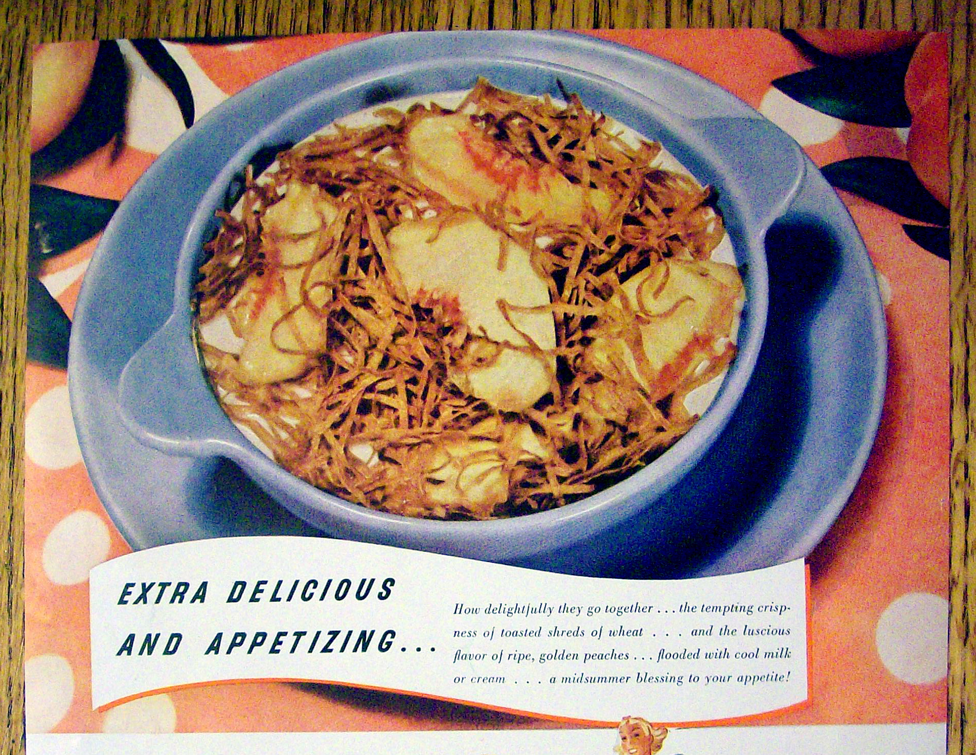 1938 Kellogg Whole Wheat Krumbles with Bowl of Cereal