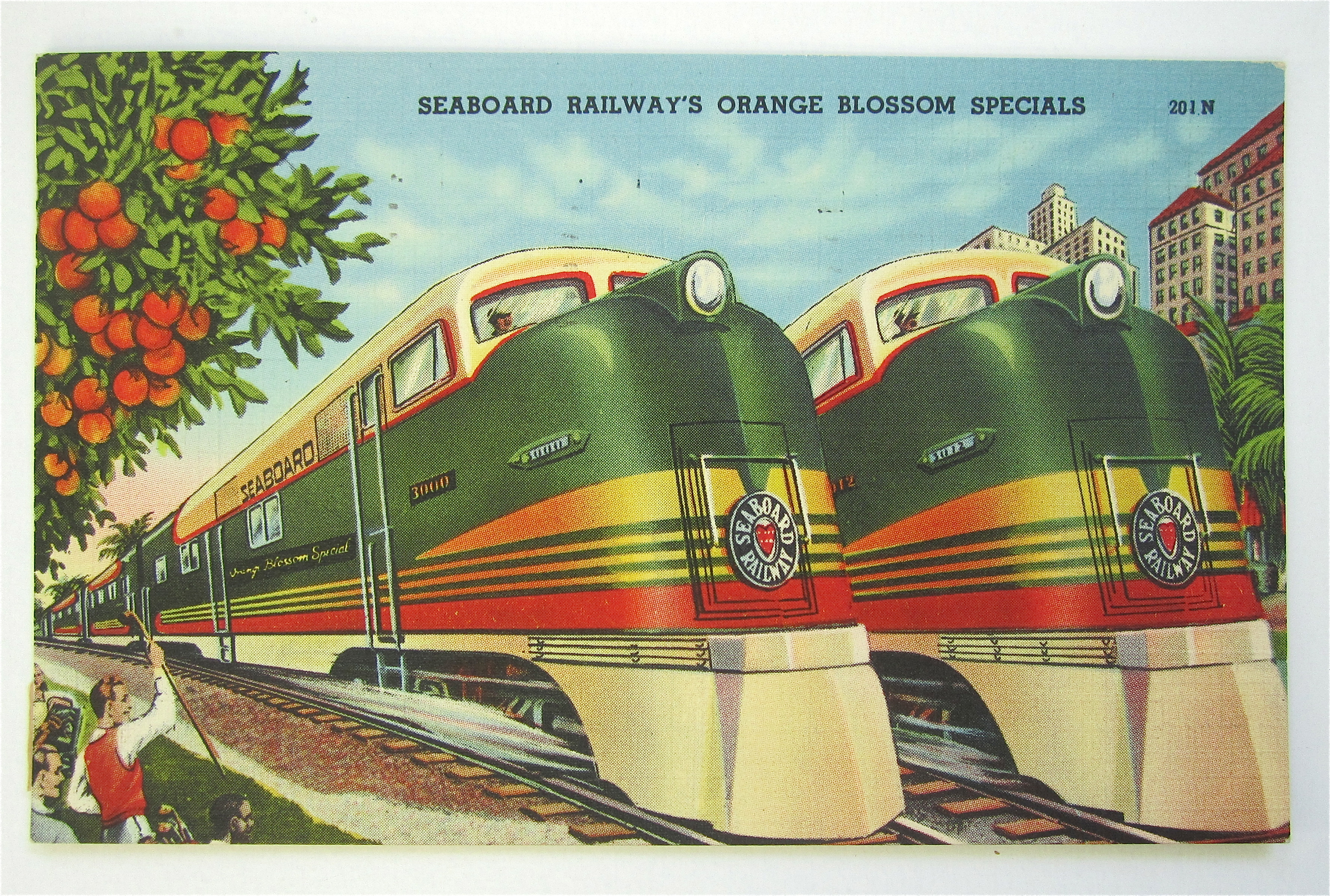 Seaboard Railways Orange Blossom Specials Postcard