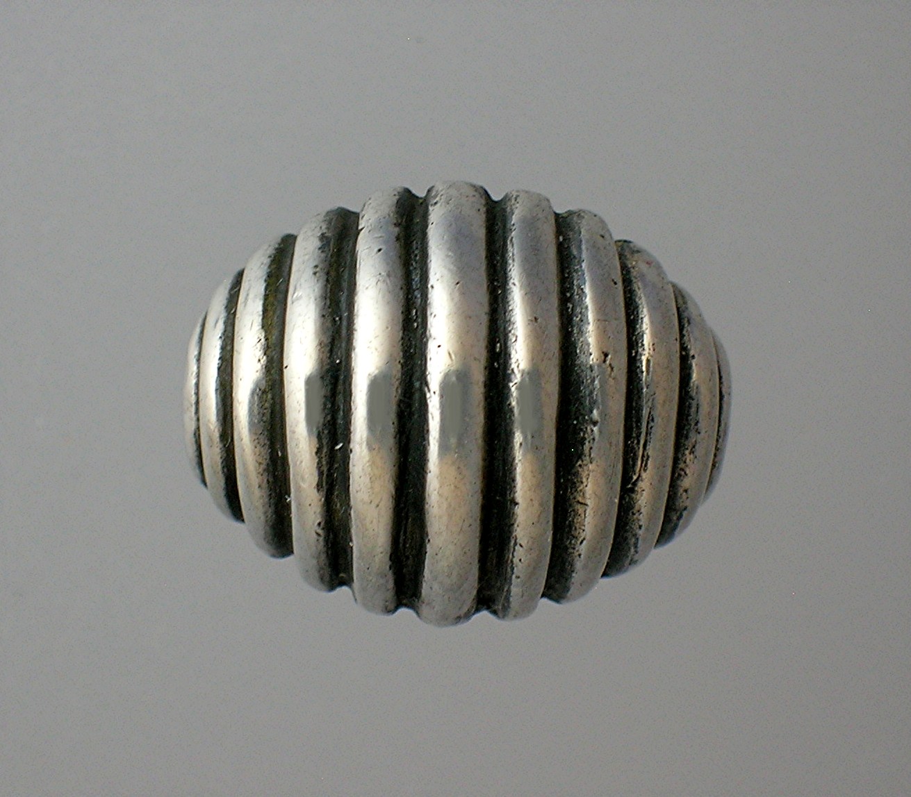 Domed Sterling Silver pinkie Ring, Artist Signed . . .