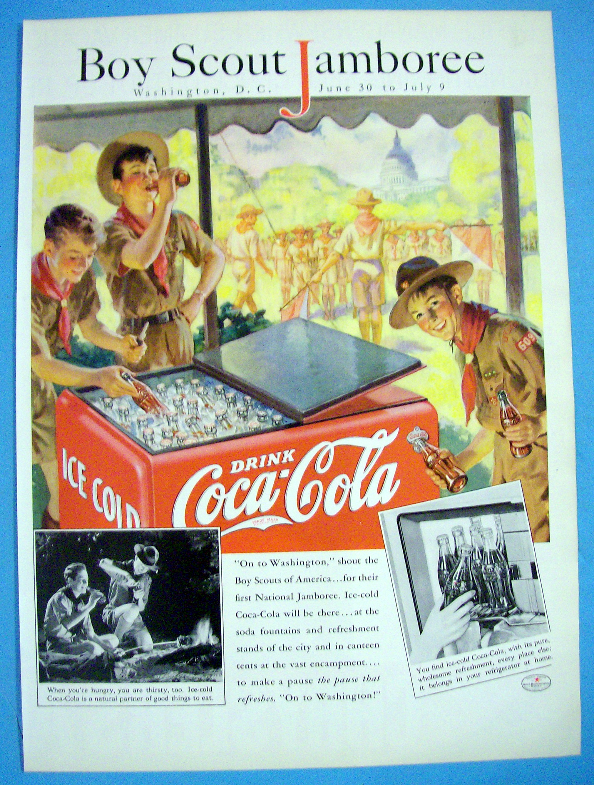 1937 Coca-Cola with a Boy Scout Jamboree