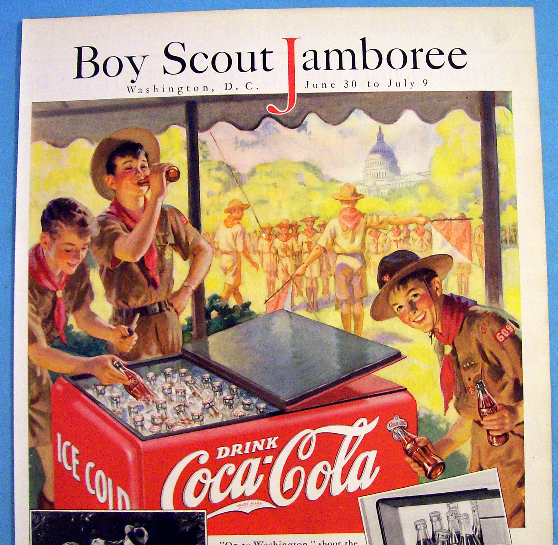 1937 Coca-Cola with a Boy Scout Jamboree