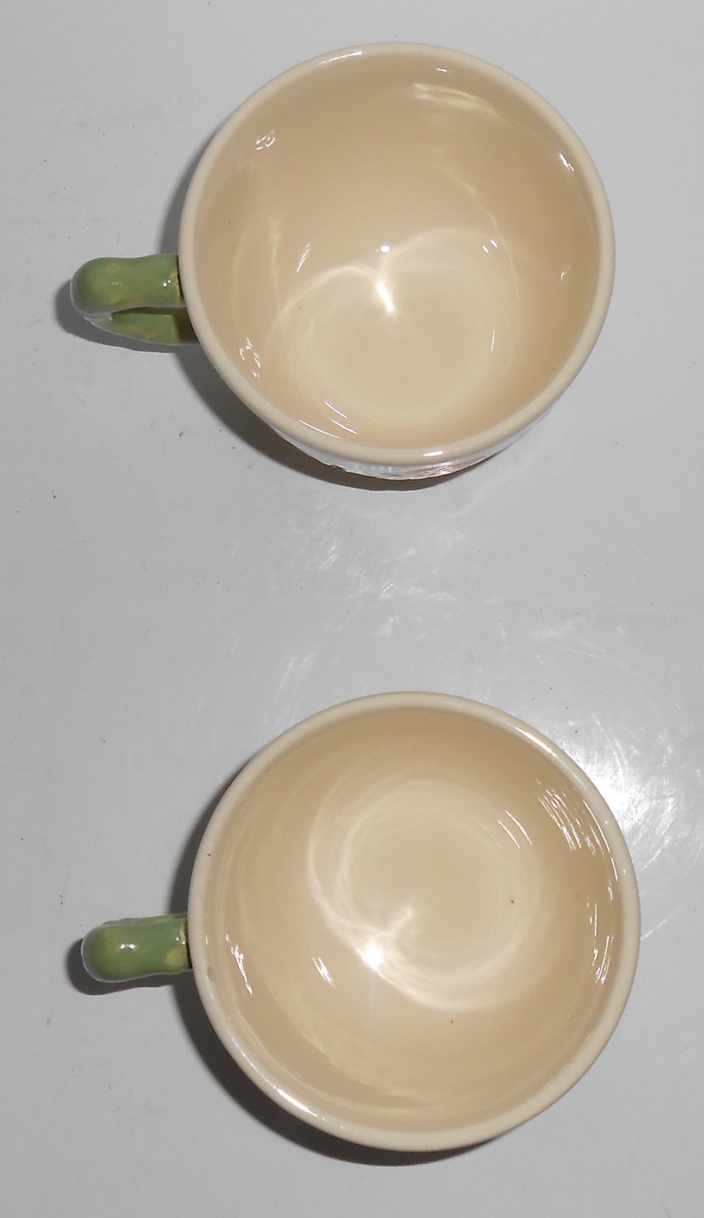 Pair Franciscan Pottery Strawberry Fair Coffee Cups