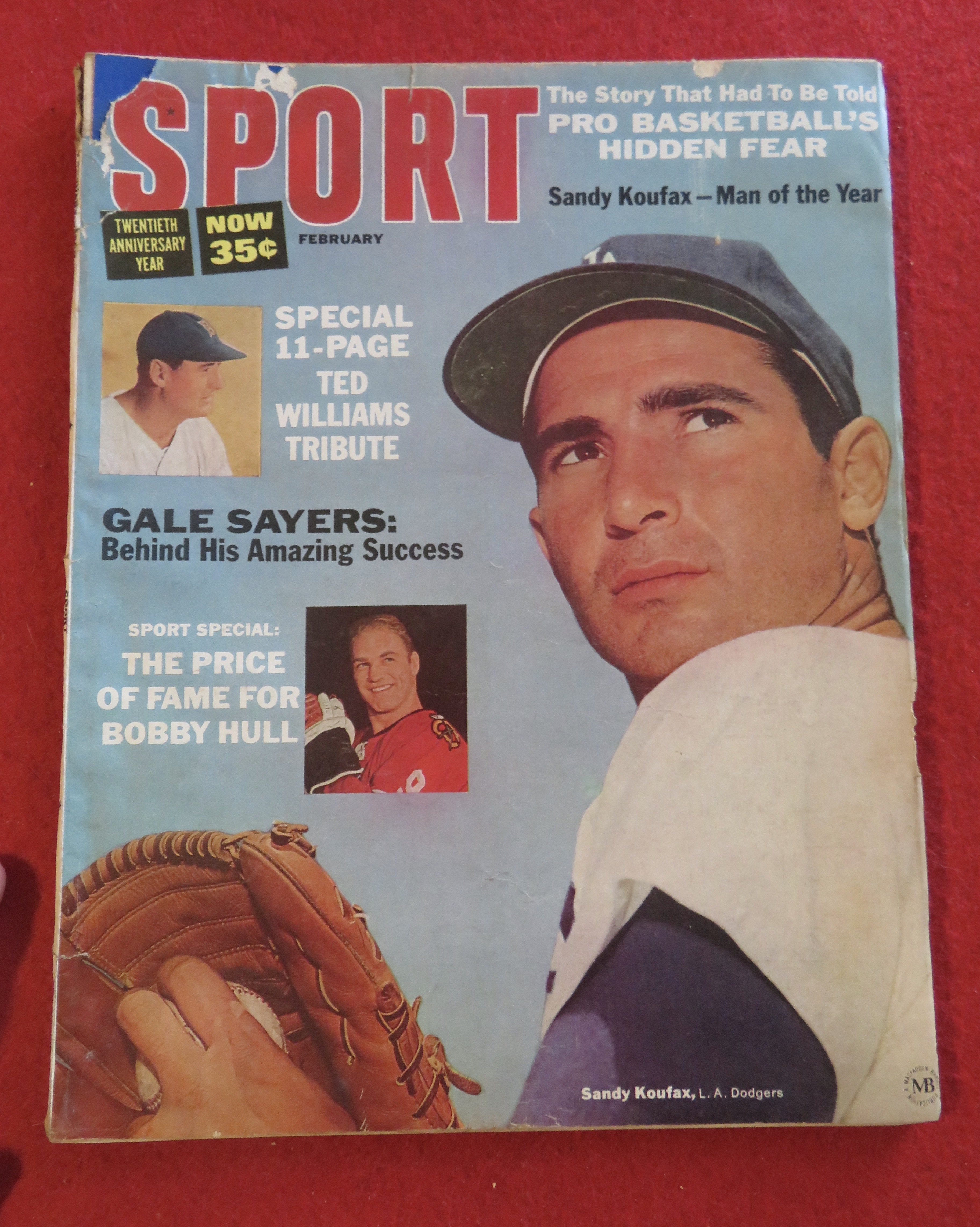 Sport Magazine February 1966 Ted Williams Tribute