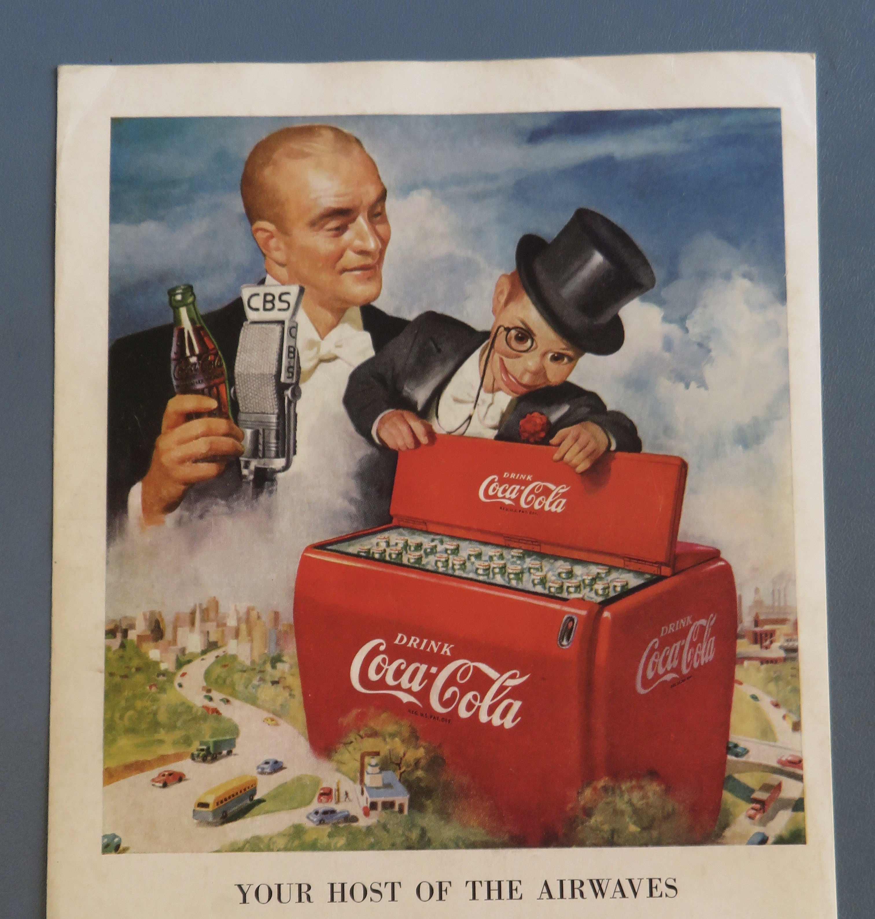 1950 Coca Cola (Coke) w/Edgar Bergen & Charlie McCarthy