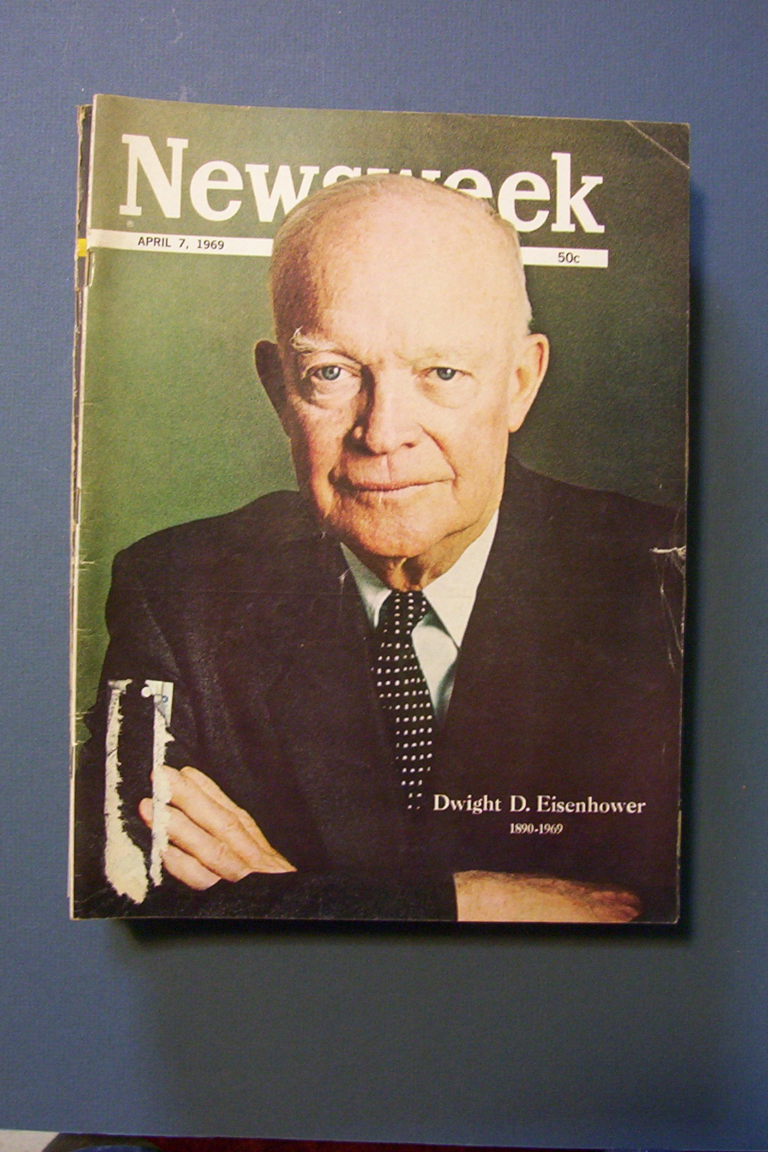 Newsweek Magazine -April 7, 1969- Dwight D. Eisenhower