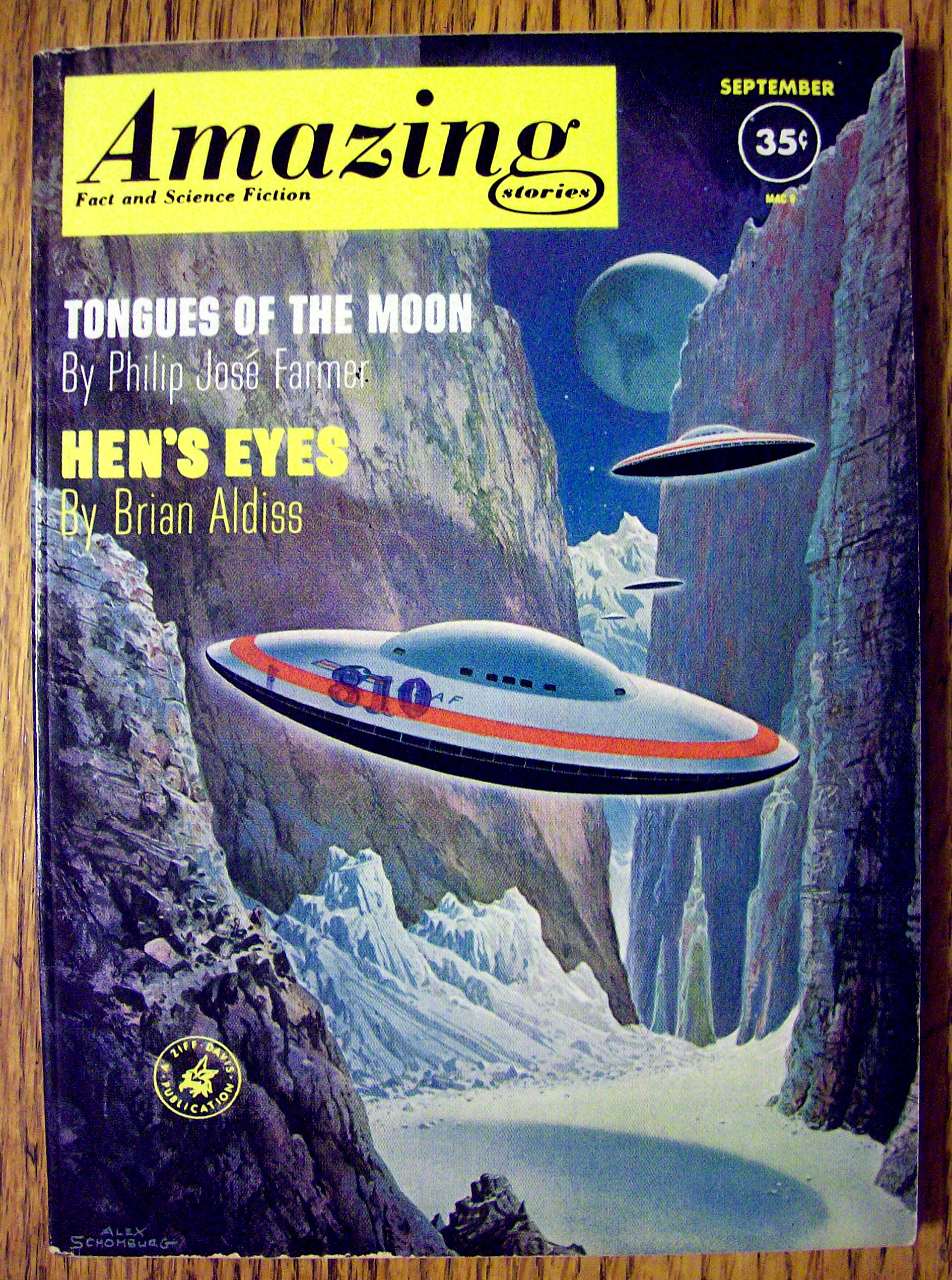 Amazing Stories Magazine September 1961 Hen's Eyes