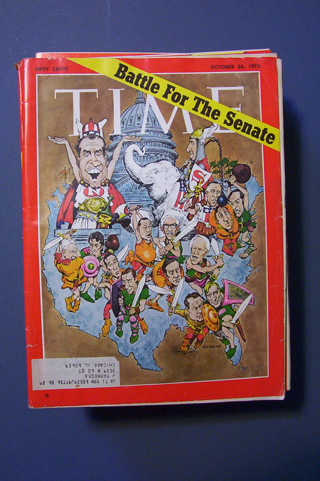 Time Magazine -October 26, 1970- Battle for the Senate