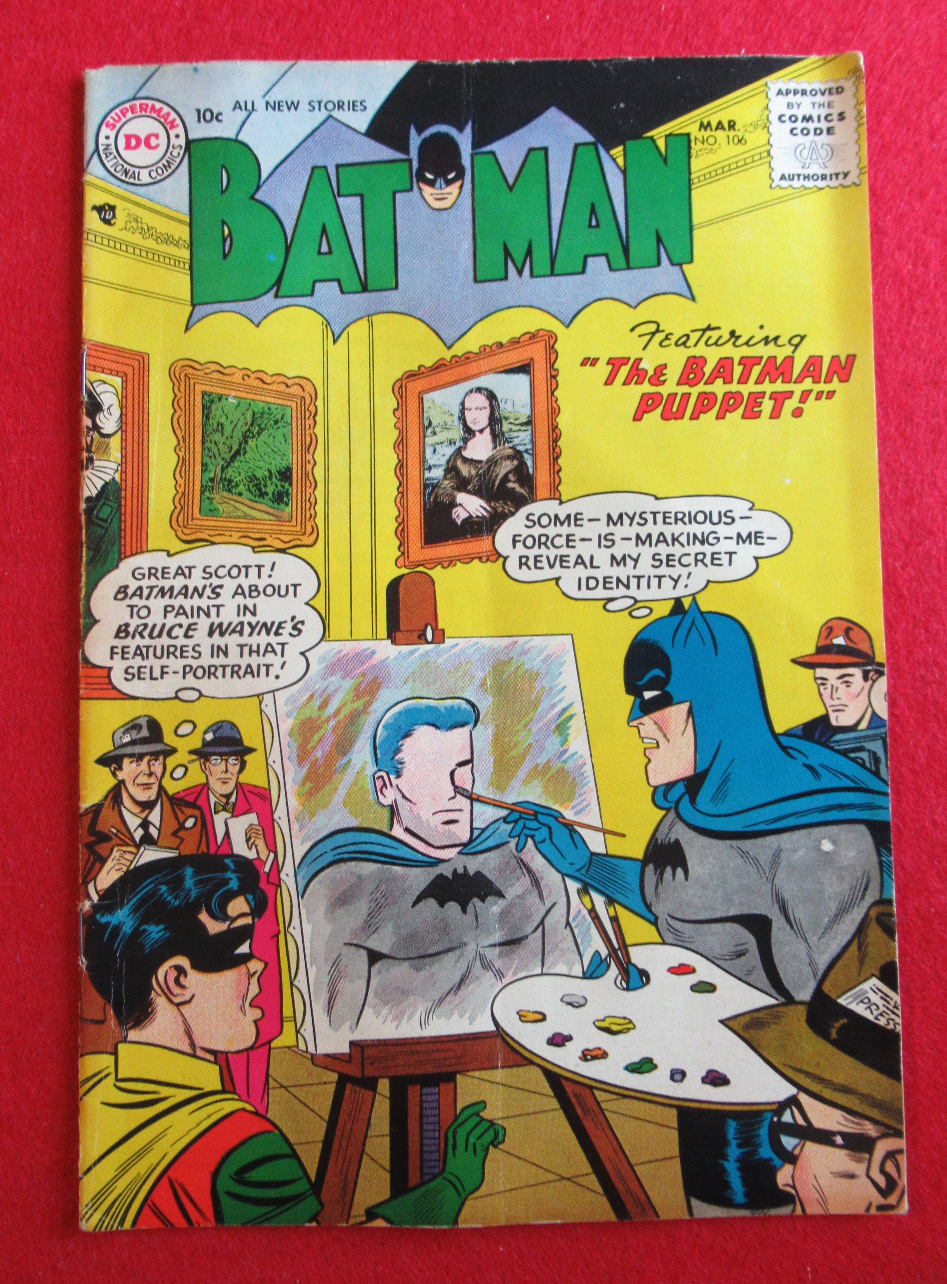 Batman Comics March 1957 The Batman Puppet