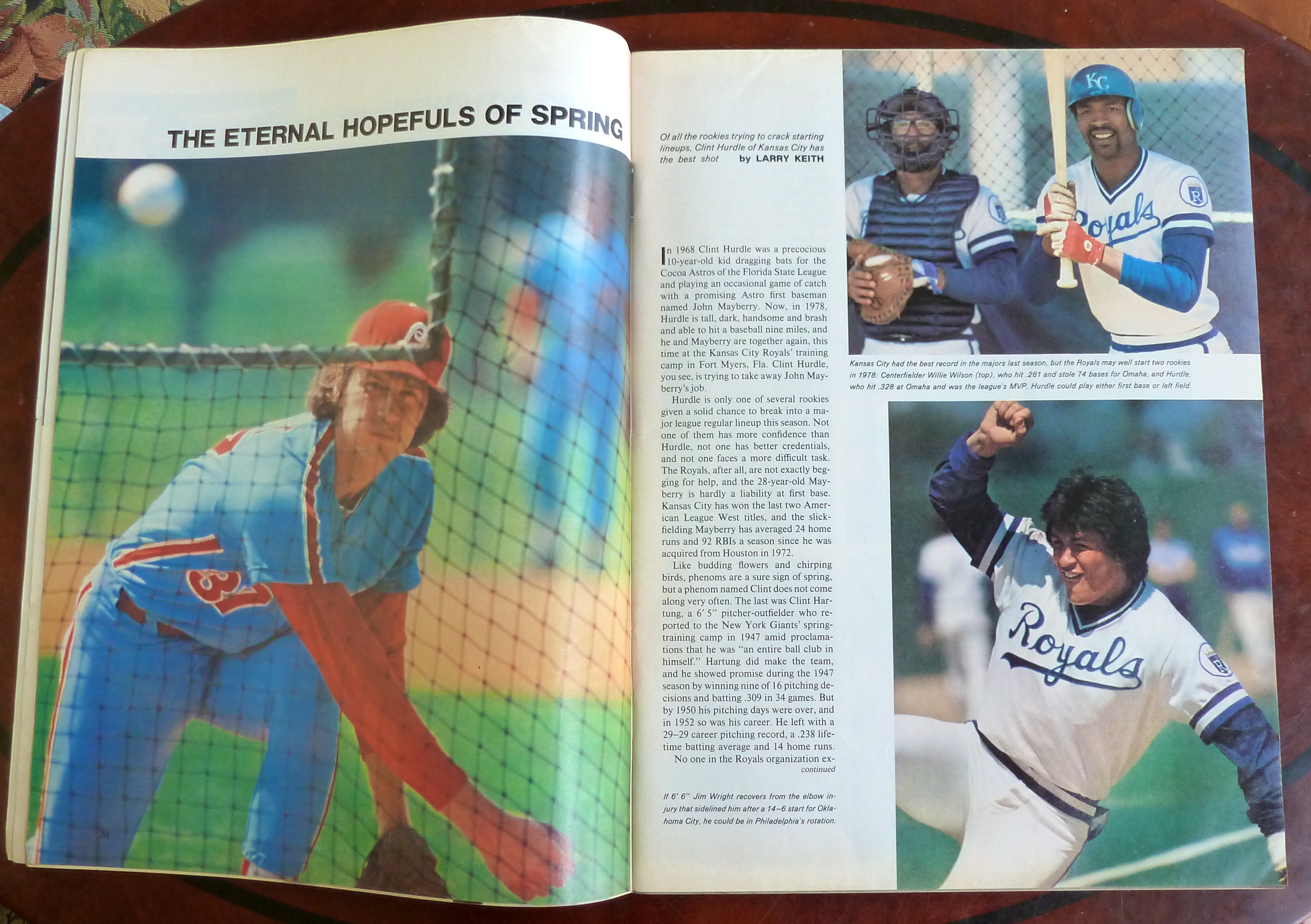 Sports Illustrated Magazine Mar 20, 1978 Clint Hurdle