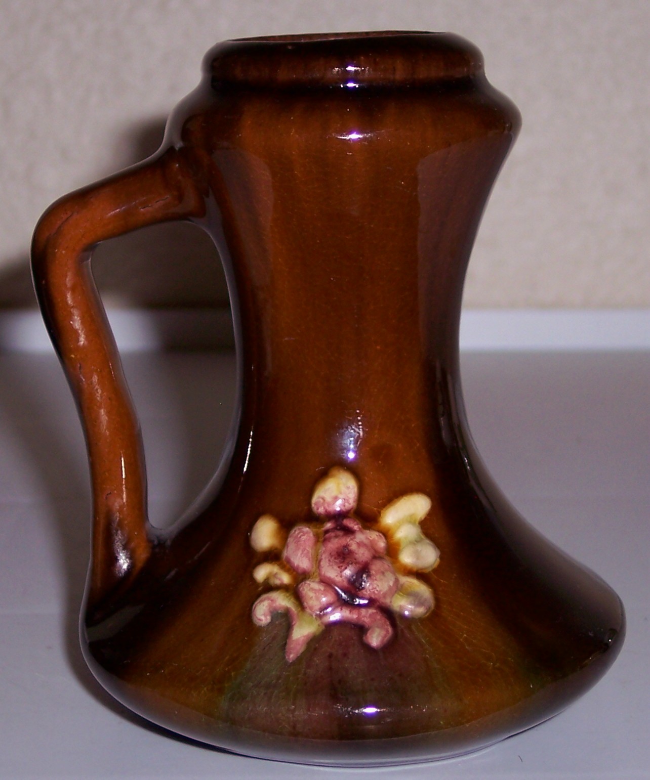 Peters And Reed Pottery Standard Glaze Decorated Vase!
