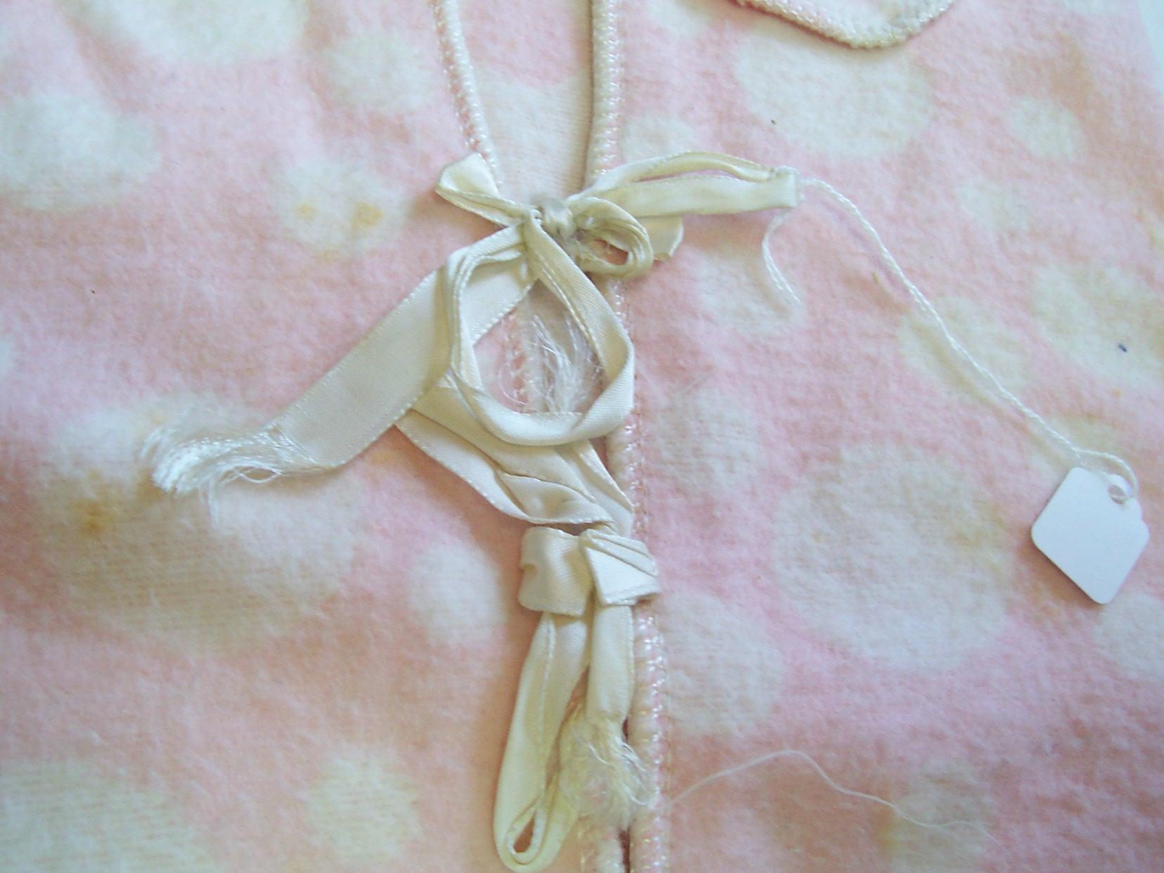 Doll Baby Bunting Pink and White