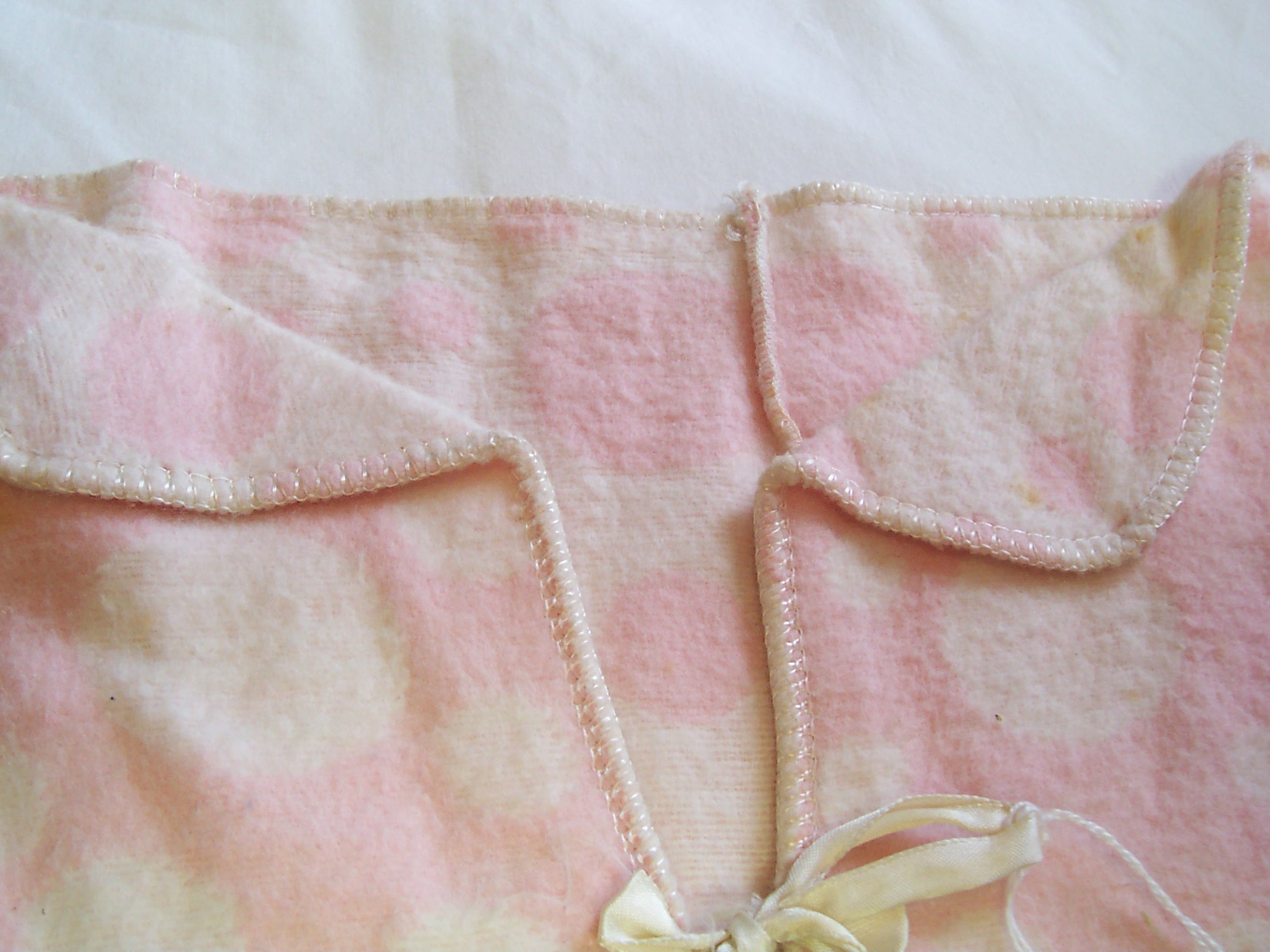 Doll Baby Bunting Pink and White