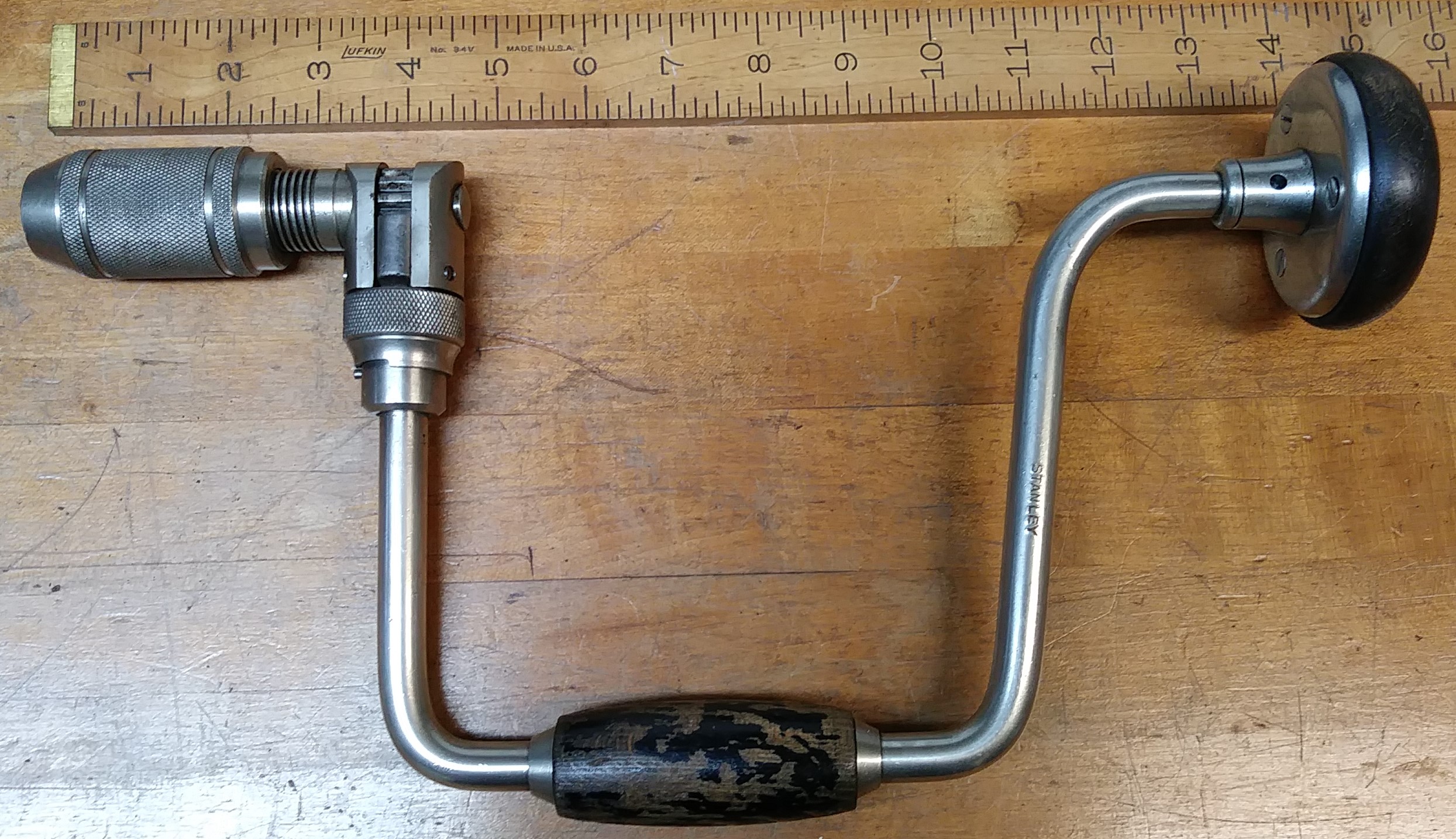 Stanley No. 945-12 IN Ratchet Brace 12 inch swing