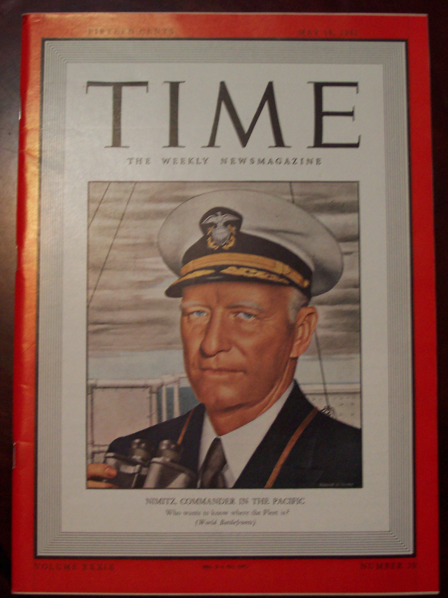 Time Magazine -May 18, 1942 - Nimitz Cover