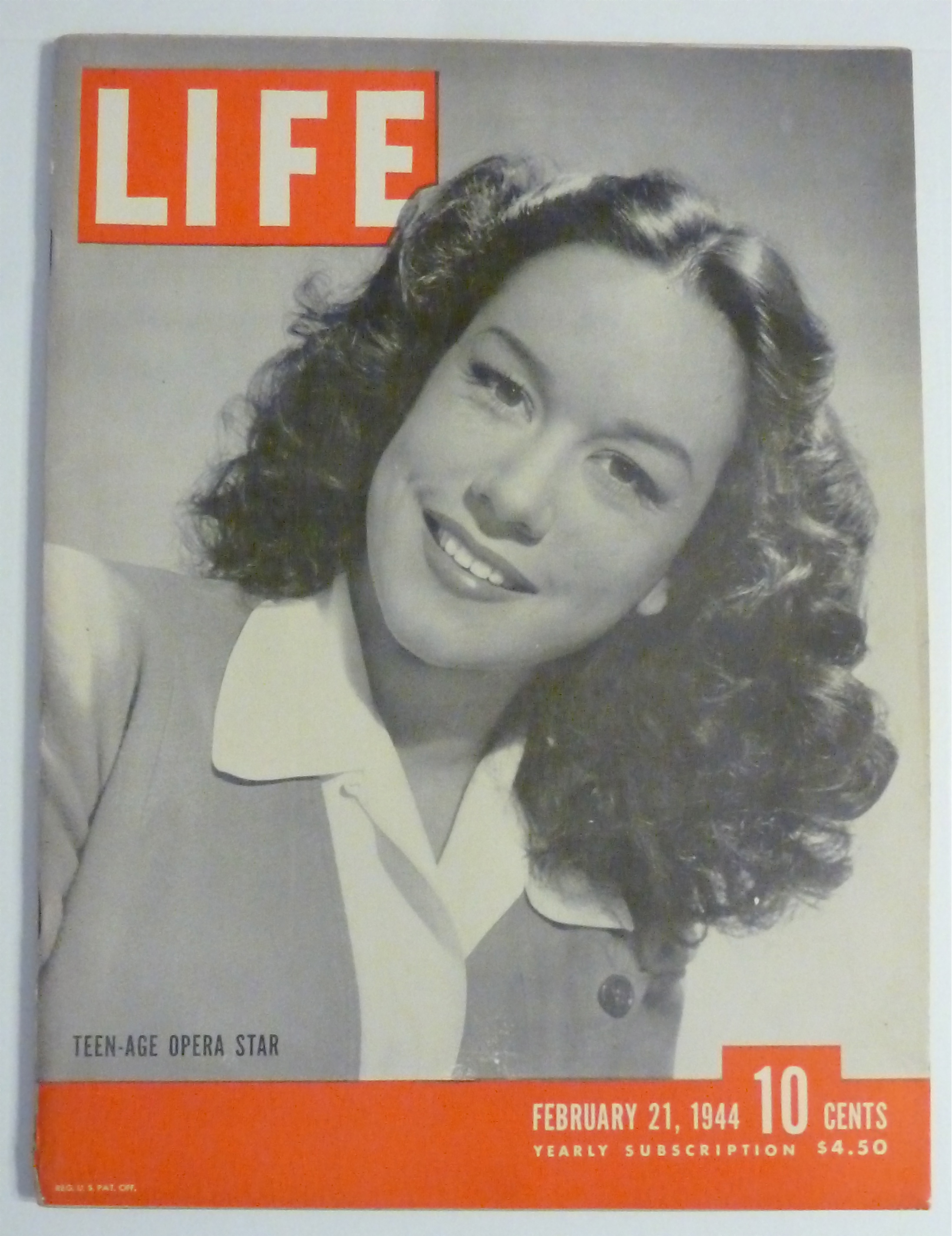 Life Magazine-Febuary 21, 1944-Teen Age Opera Star
