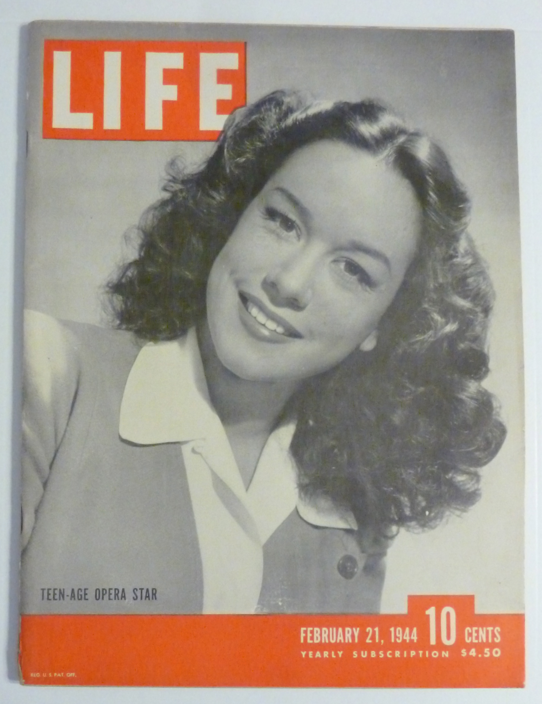 Life Magazine-Febuary 21, 1944-Teen Age Opera Star